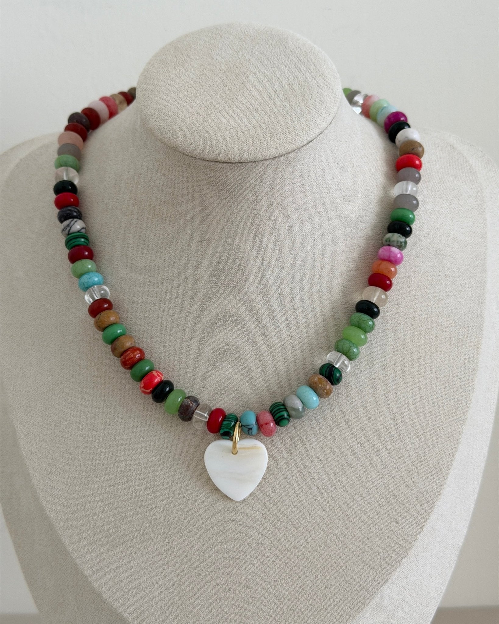 Color Pop Heart Choker - Necklaces | LimaLimón Store - 4