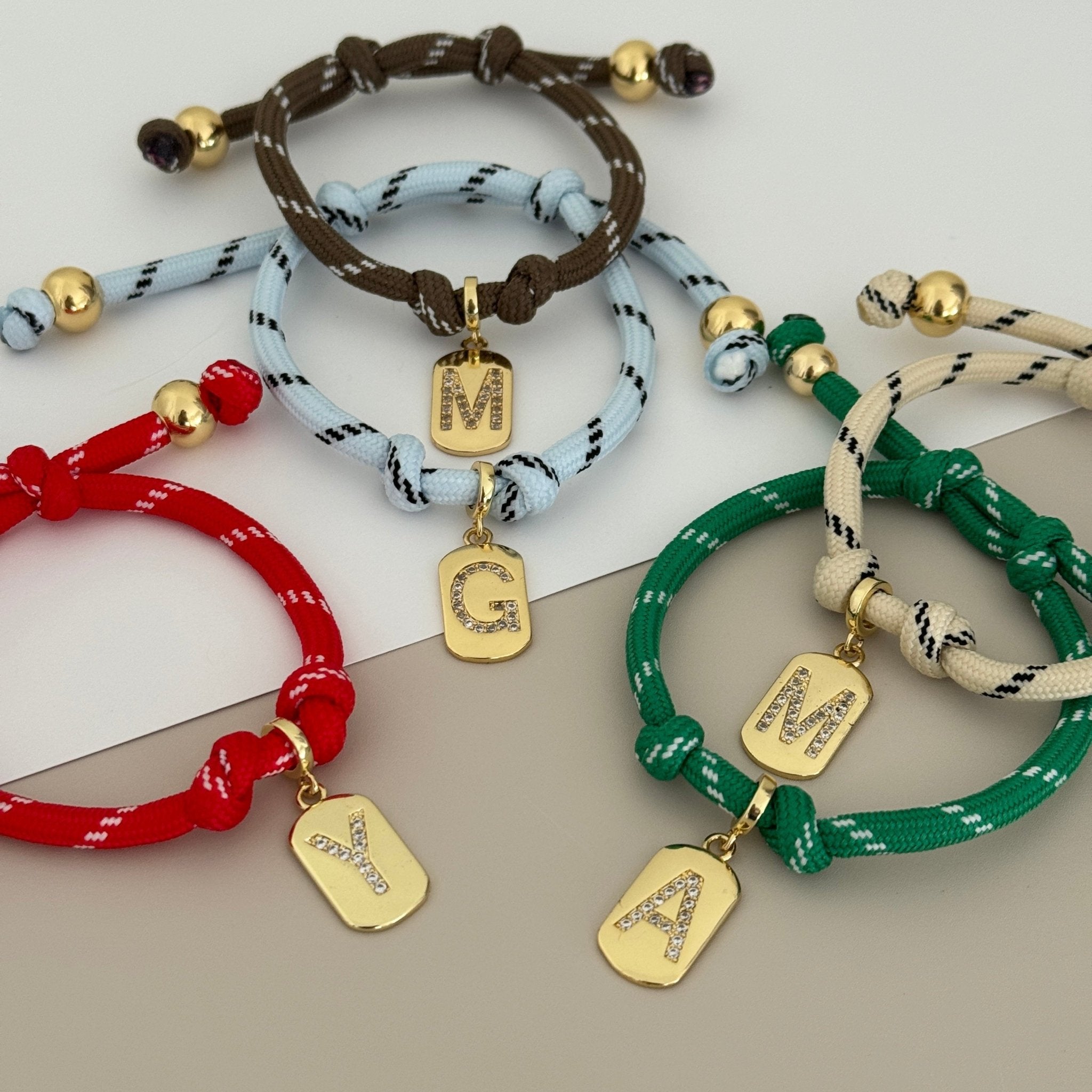 Colorful Initial Cord Bracelets - Bracelets | LimaLimón Store - 9