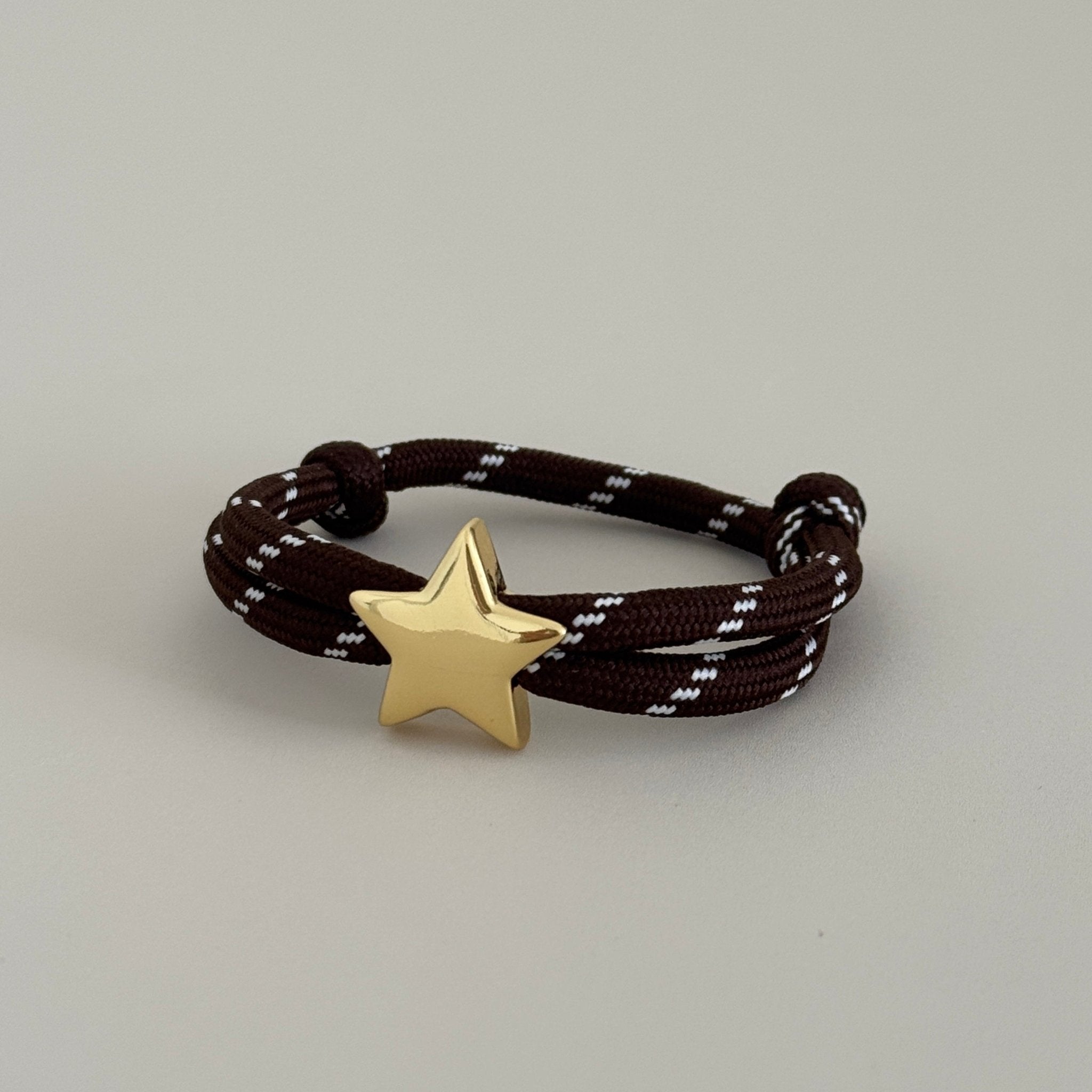Cord Bracelet with Gold - Plated Heart or Star Charm - Bracelet | LimaLimón Store - 6