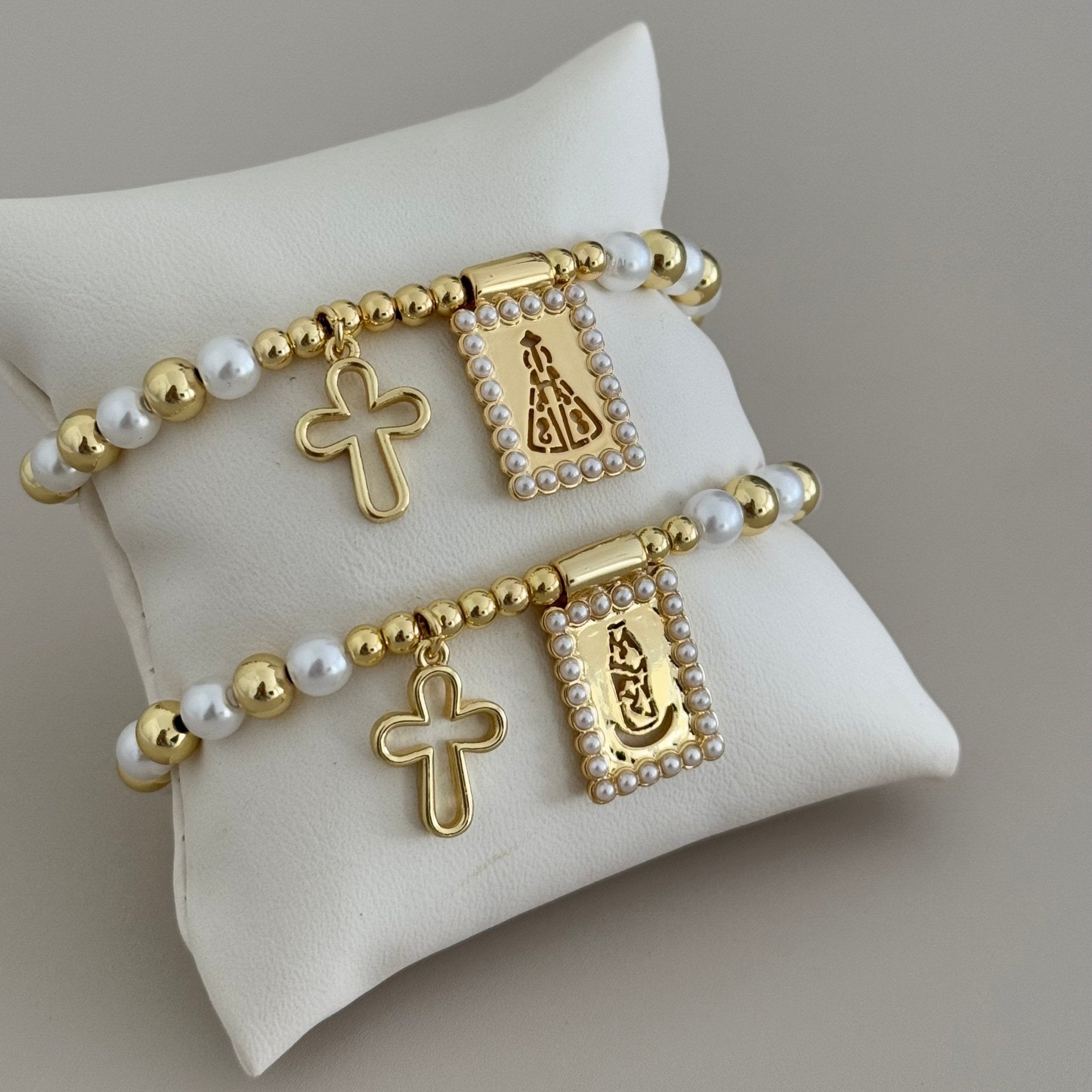 Cross Pearl Bracelet - Bracelets | LimaLimón Store - 6