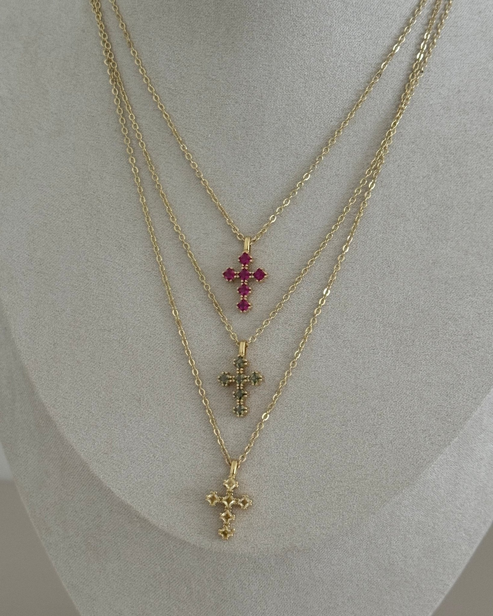 Cross Zirconia Necklace - LimaLimón Store