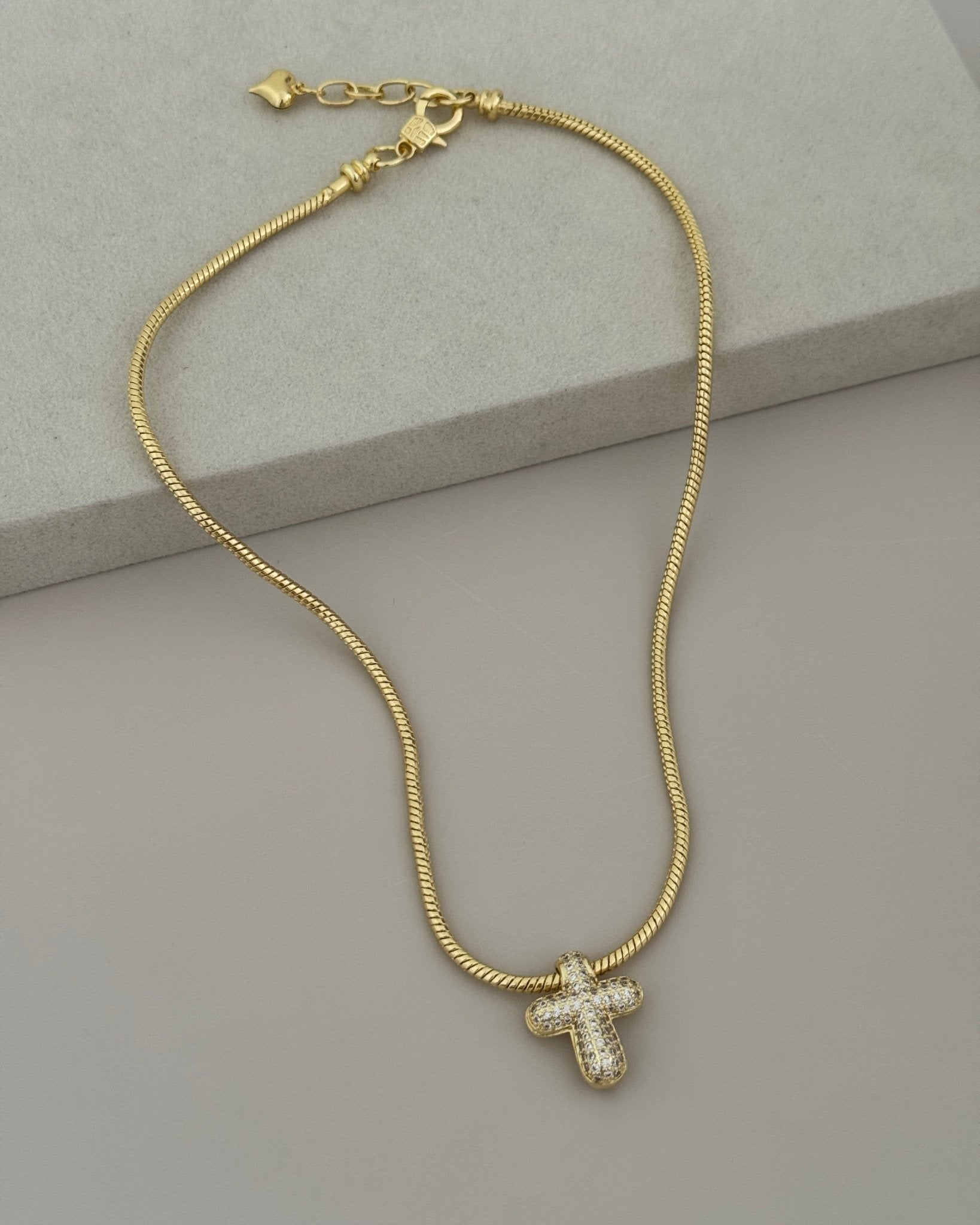 Crystal Cross Necklace - Necklace | LimaLimón Store - 1