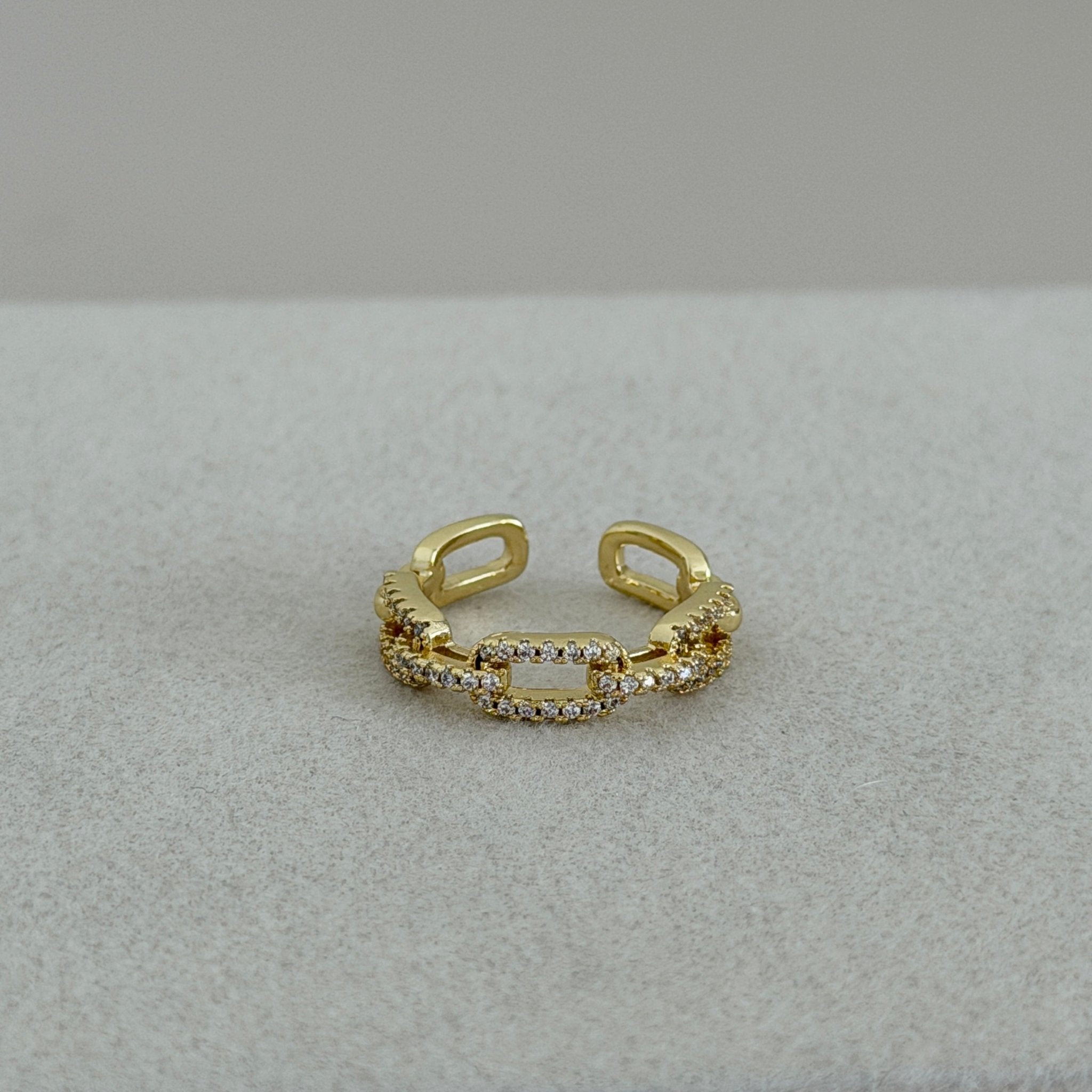 Crystal Link Open Ring - ring jewelry | LimaLimón Store - 5