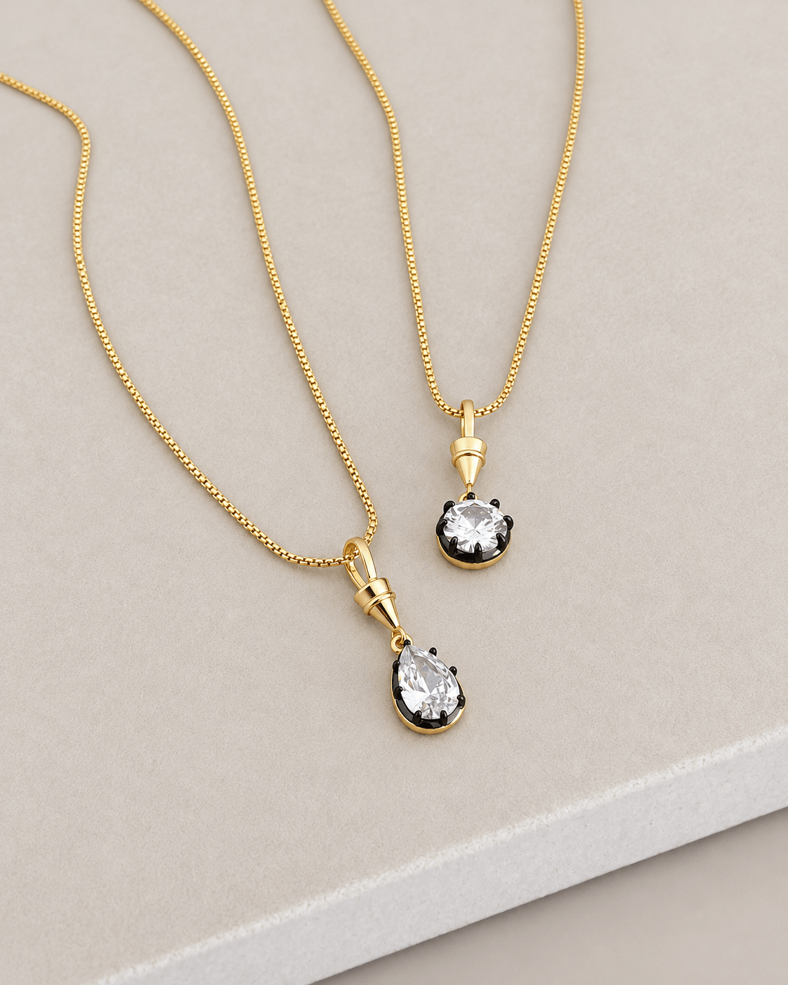 Crystal Solitaire Pendant Necklace - Necklaces | LimaLimón Store - 5