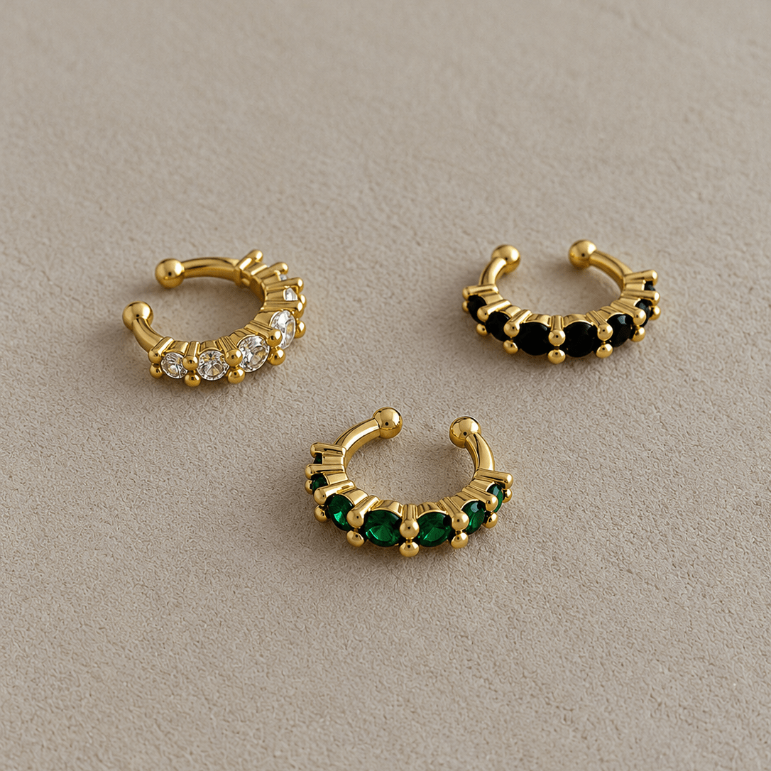 Crystal Spark Ear Cuff - Earring | LimaLimón Store - 1