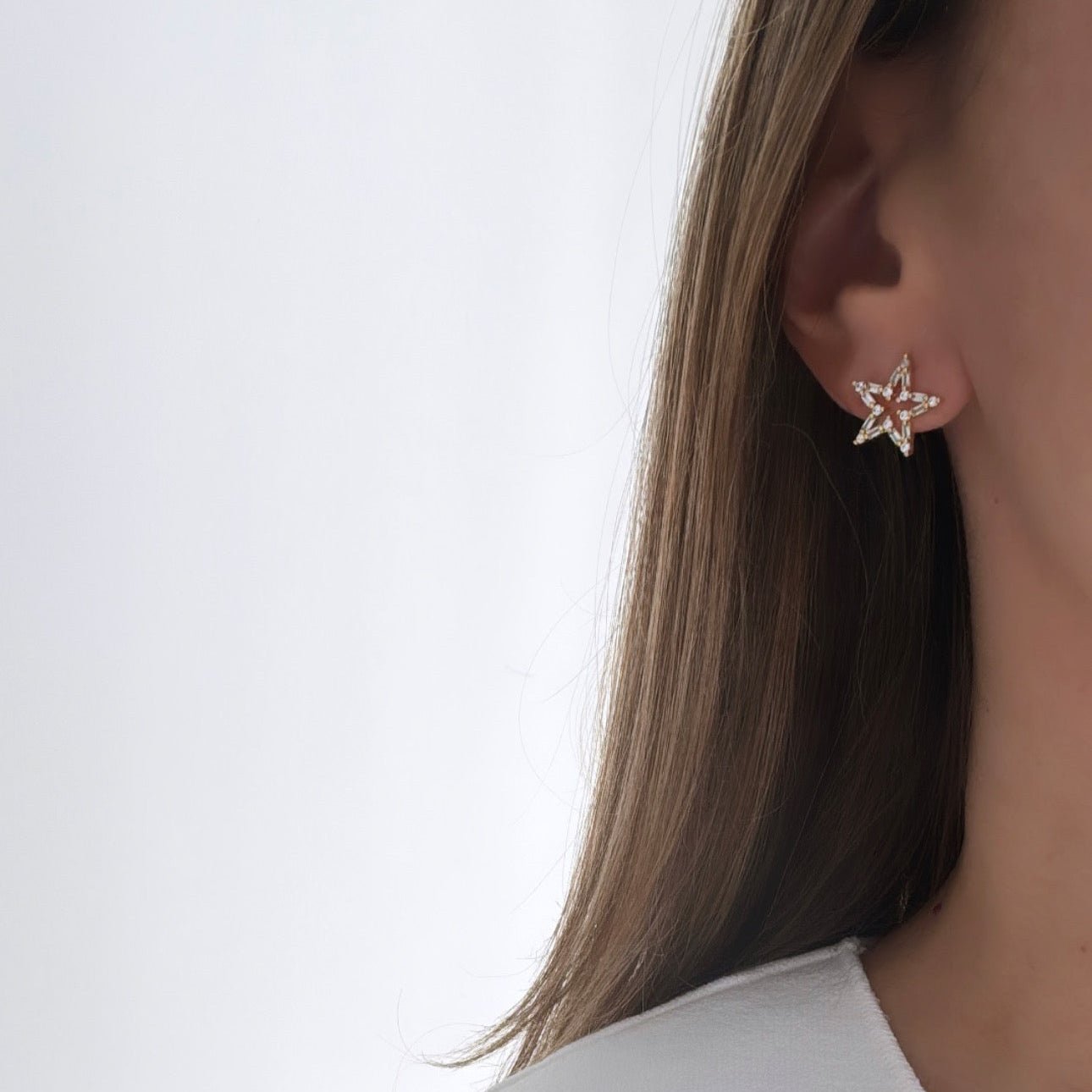 Crystal Star Studs - Earring | LimaLimón Store - 3