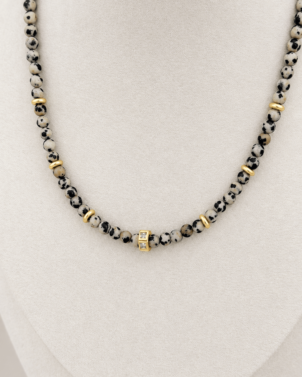 Dalmatian Gemstone Necklace - Necklaces | LimaLimón Store - 3