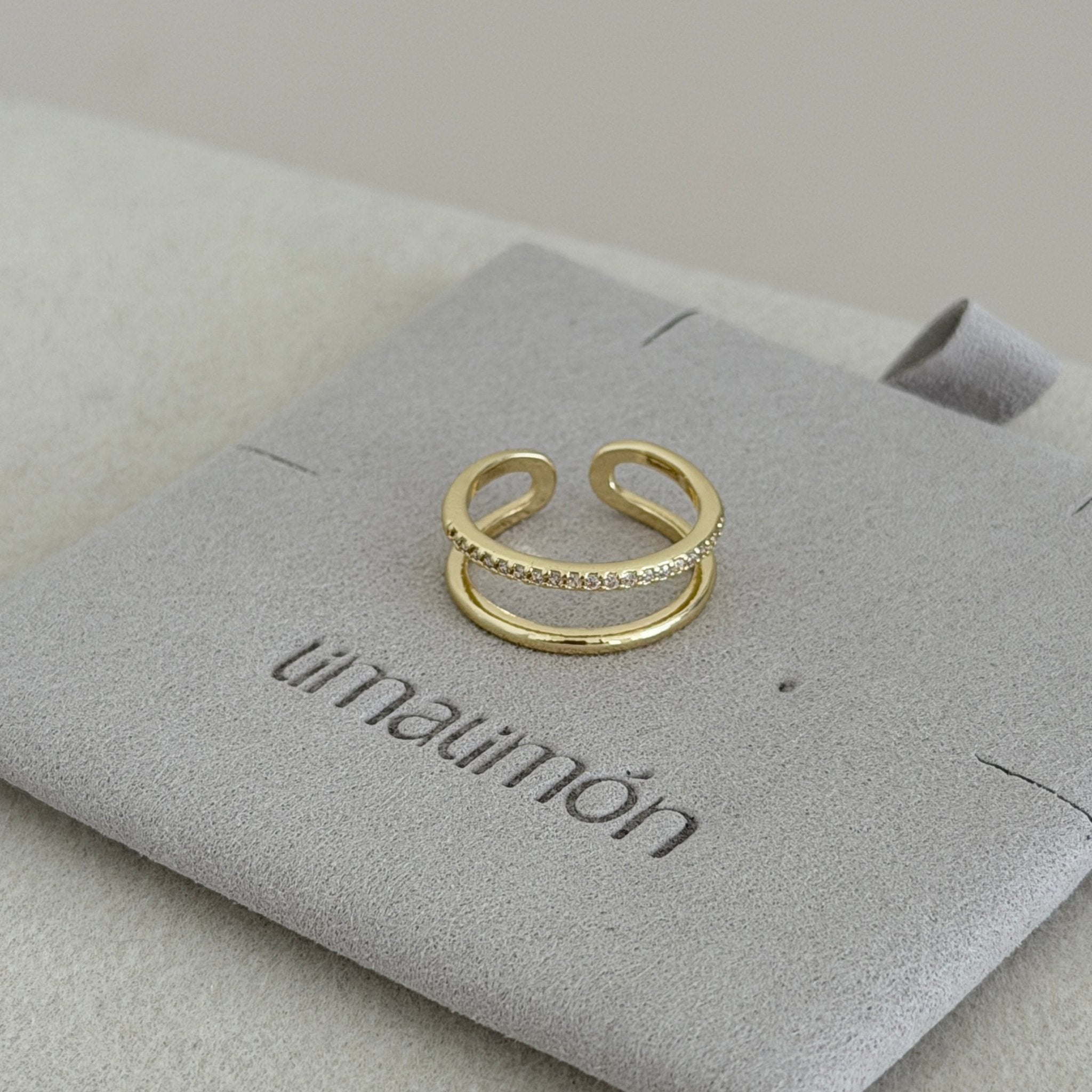 Double Band Crystal Ring - ring jewelry | LimaLimón Store - 2