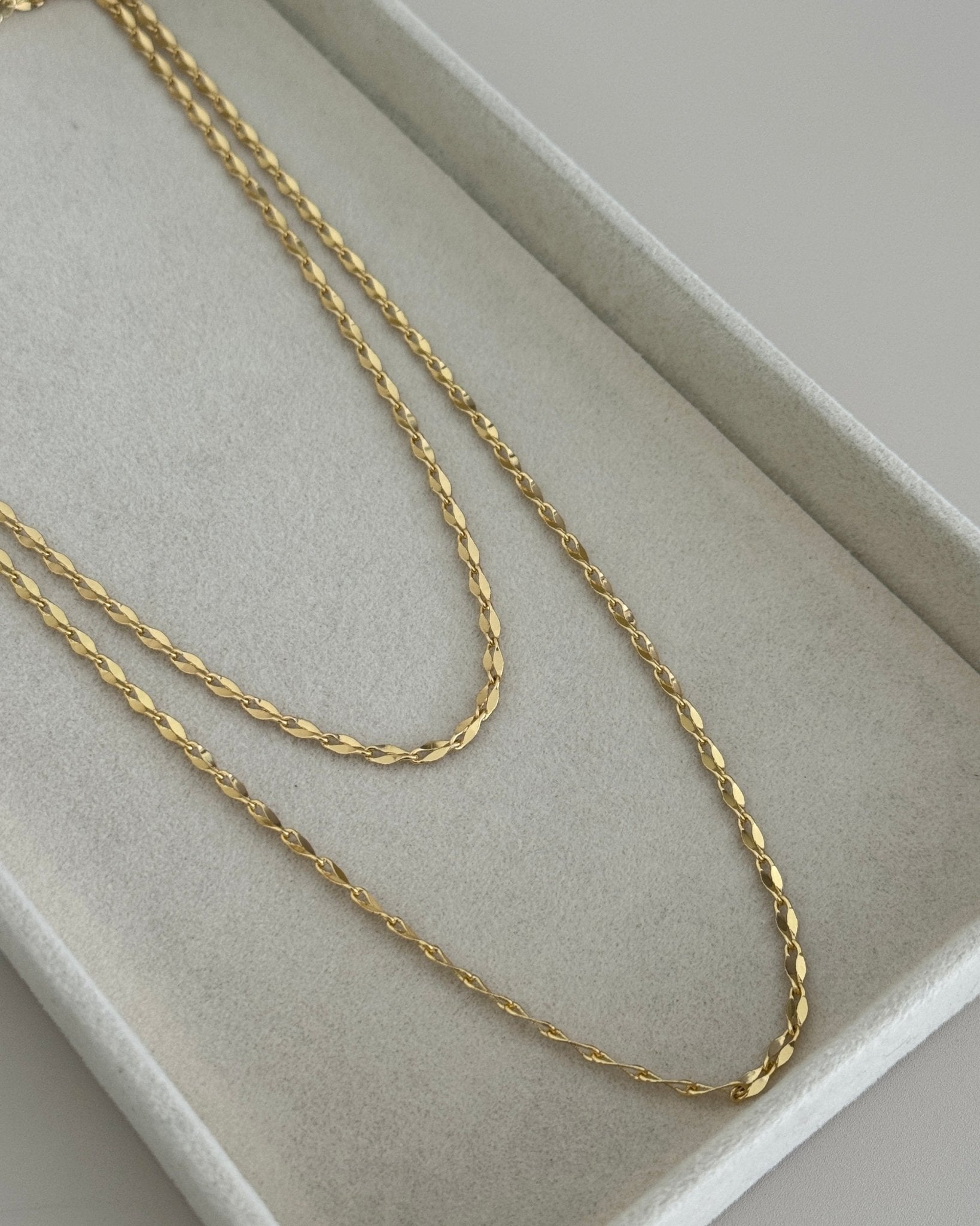 Double Layer Twisted Rope Chain Necklace - Necklaces | LimaLimón Store - 5