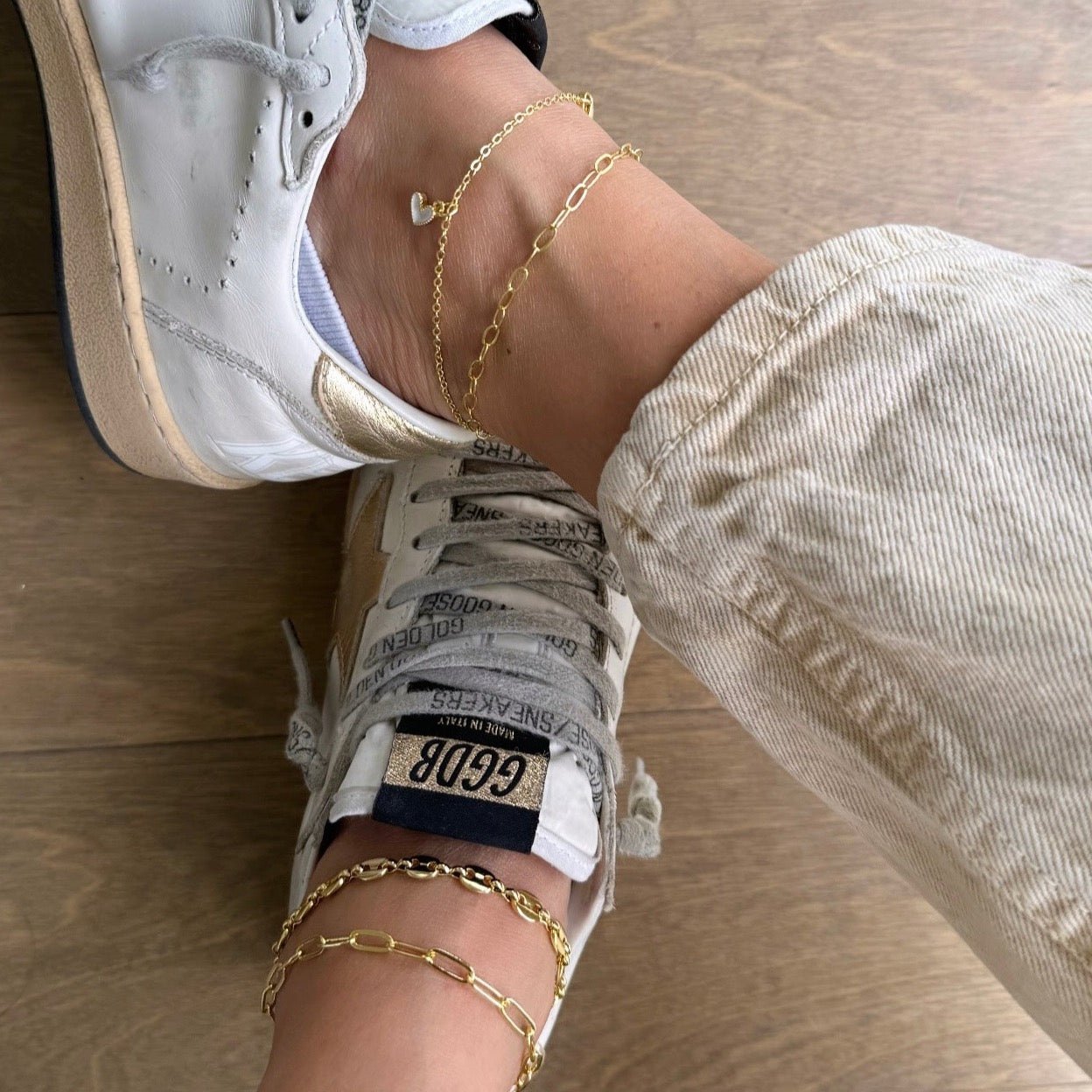 Enamel Heart Anklet - Anklet | LimaLimón Store - 1