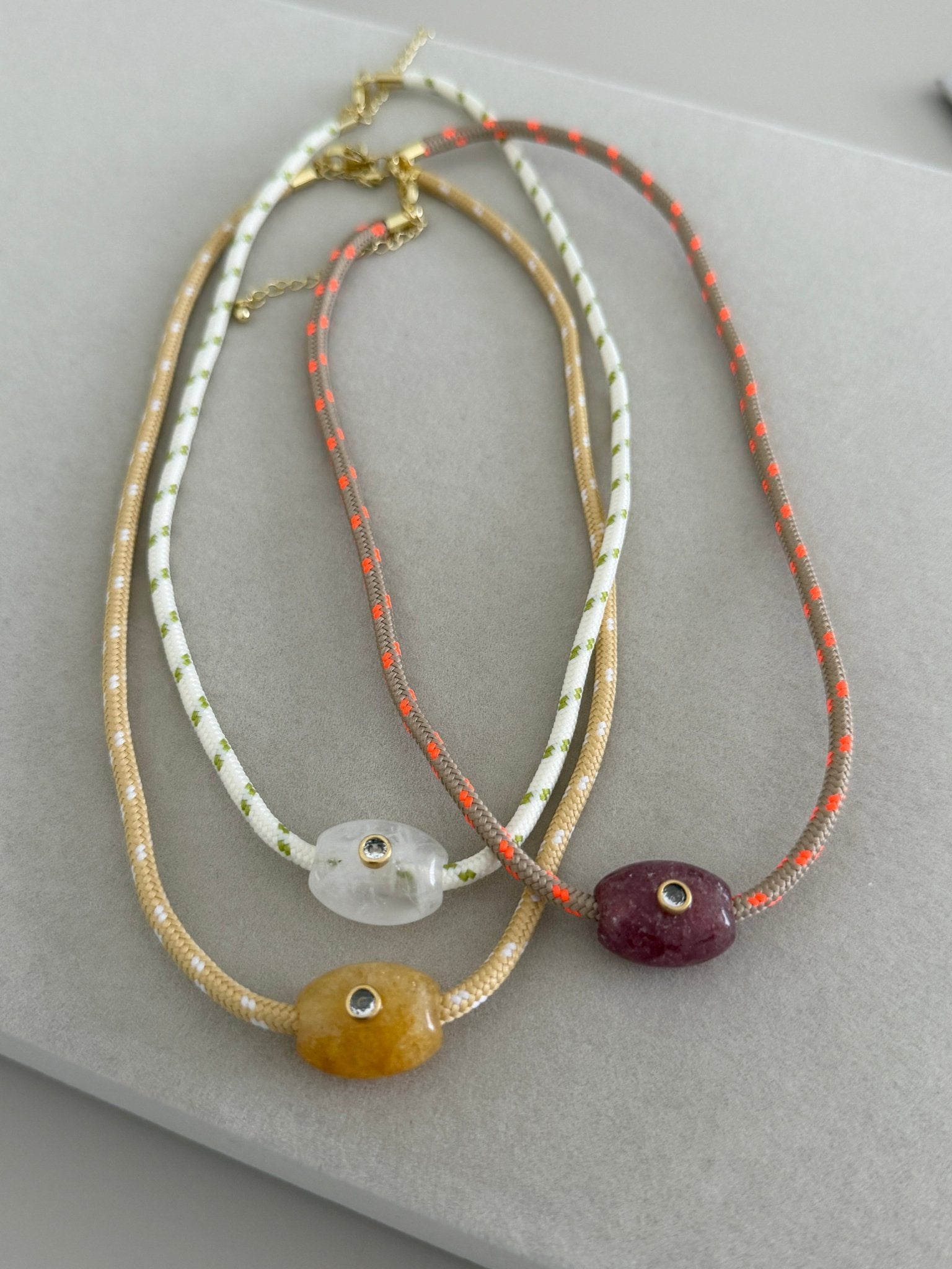 Evil Eye Cord Necklace - Necklaces | LimaLimón Store - 1