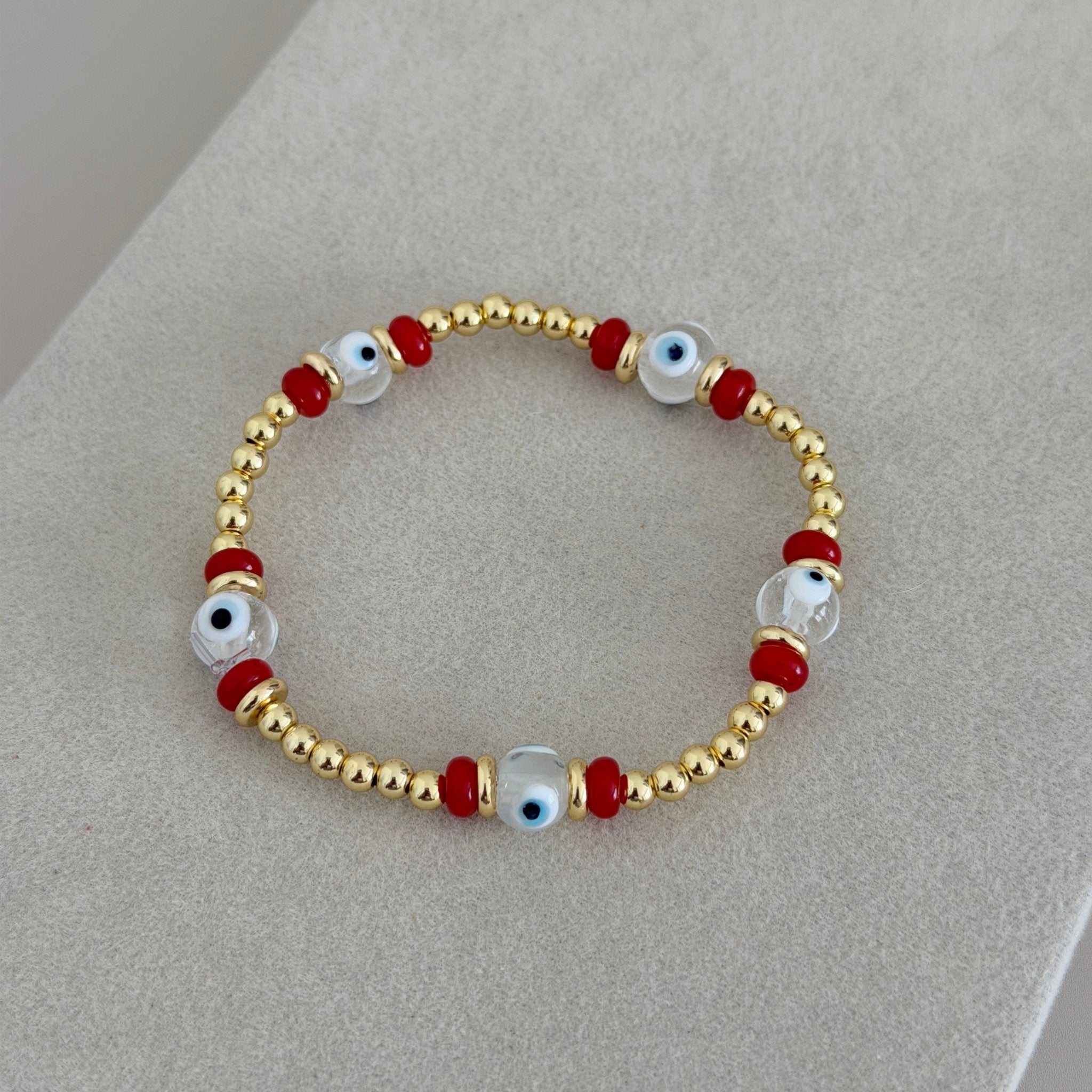 Evil Eye Harmony Beaded Bracelet - Bracelet | LimaLimón Store - 1