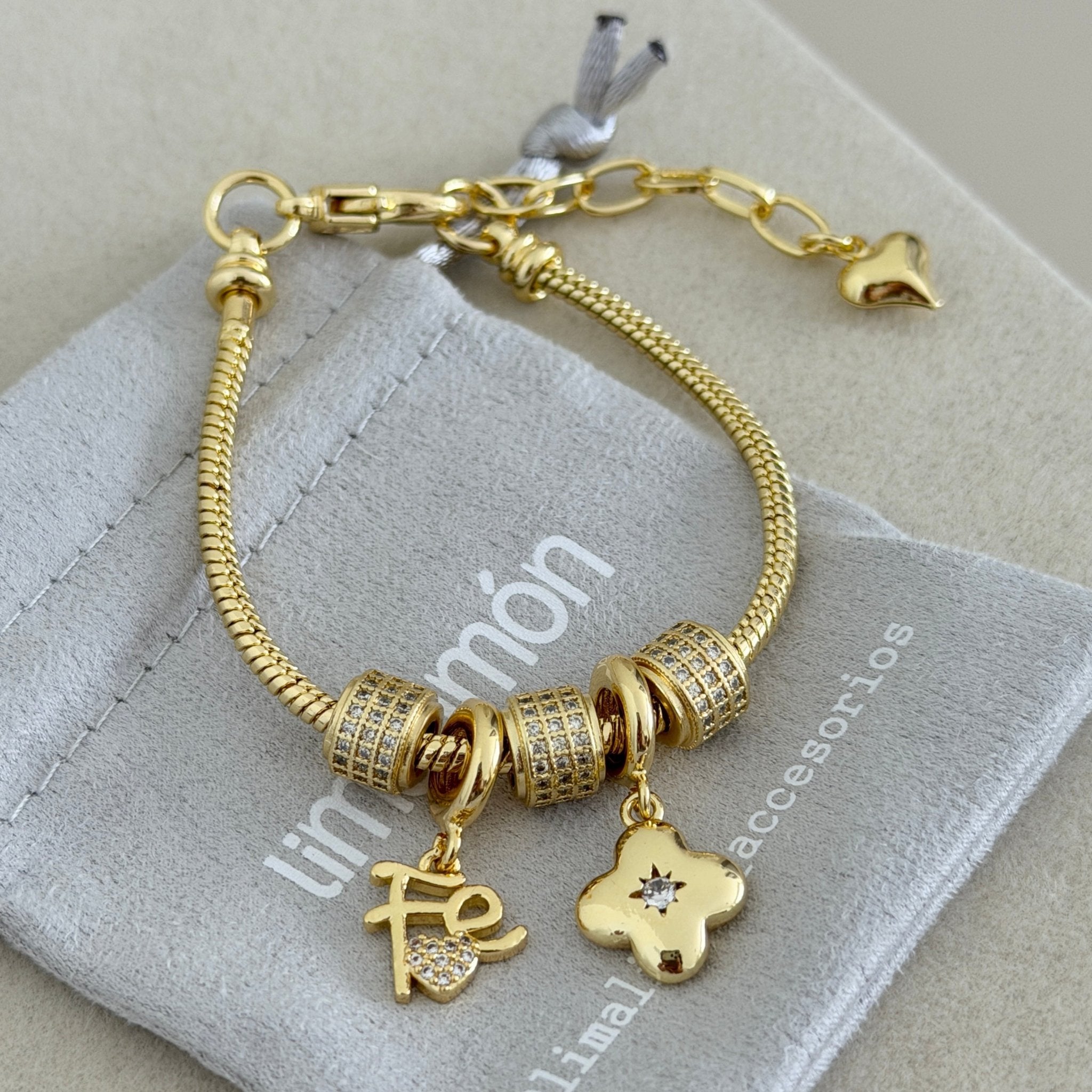 Faith & Bloom Charm Bracelet - | LimaLimón Store - 2