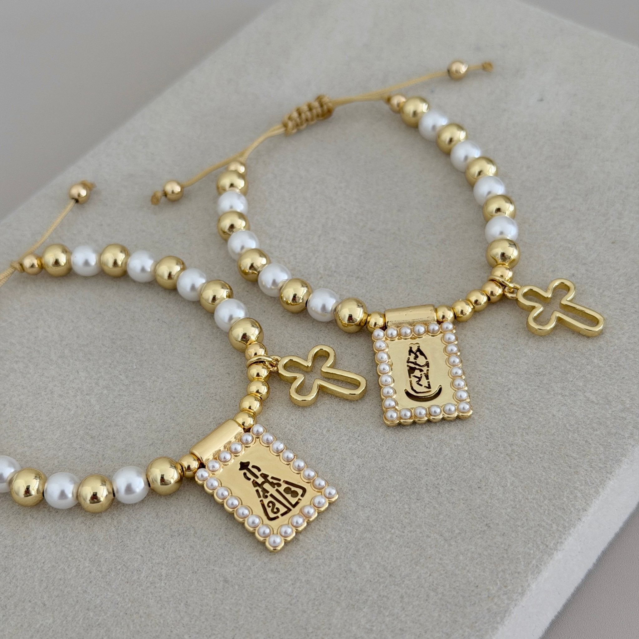 Faith Beaded Adjustable Bracelet - Bracelet | LimaLimón Store - 1