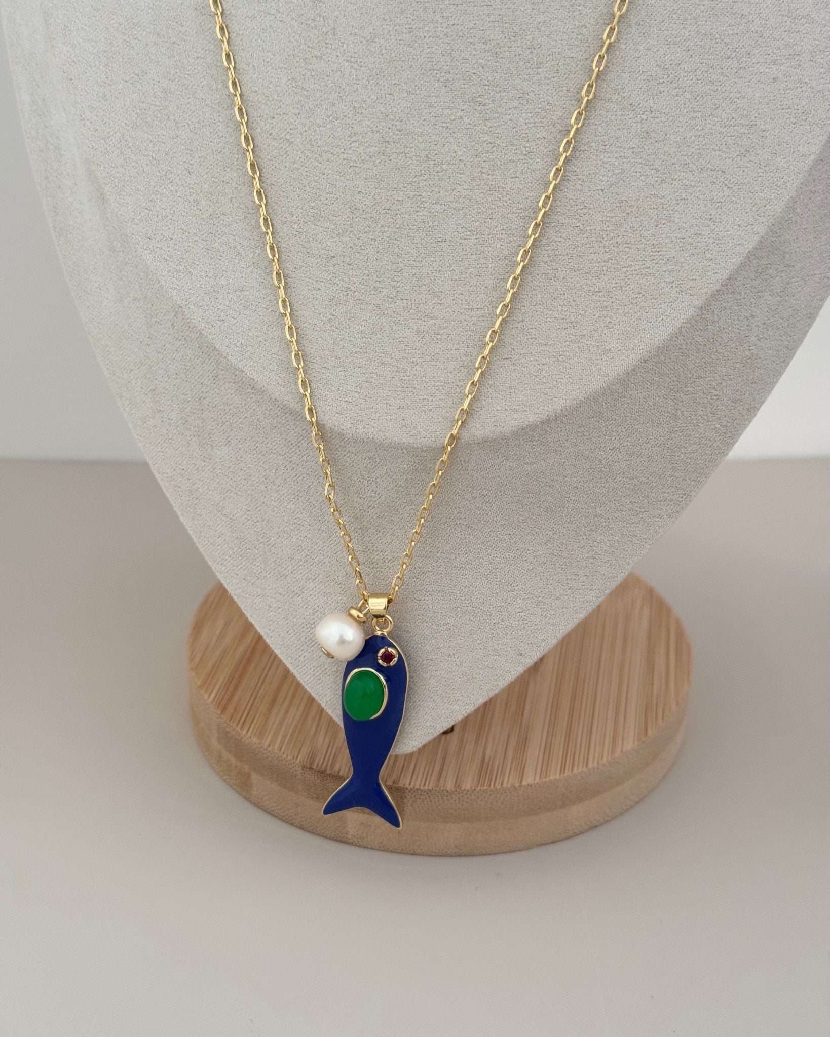 Fish Pearl Necklace - Necklace | LimaLimón Store - 5