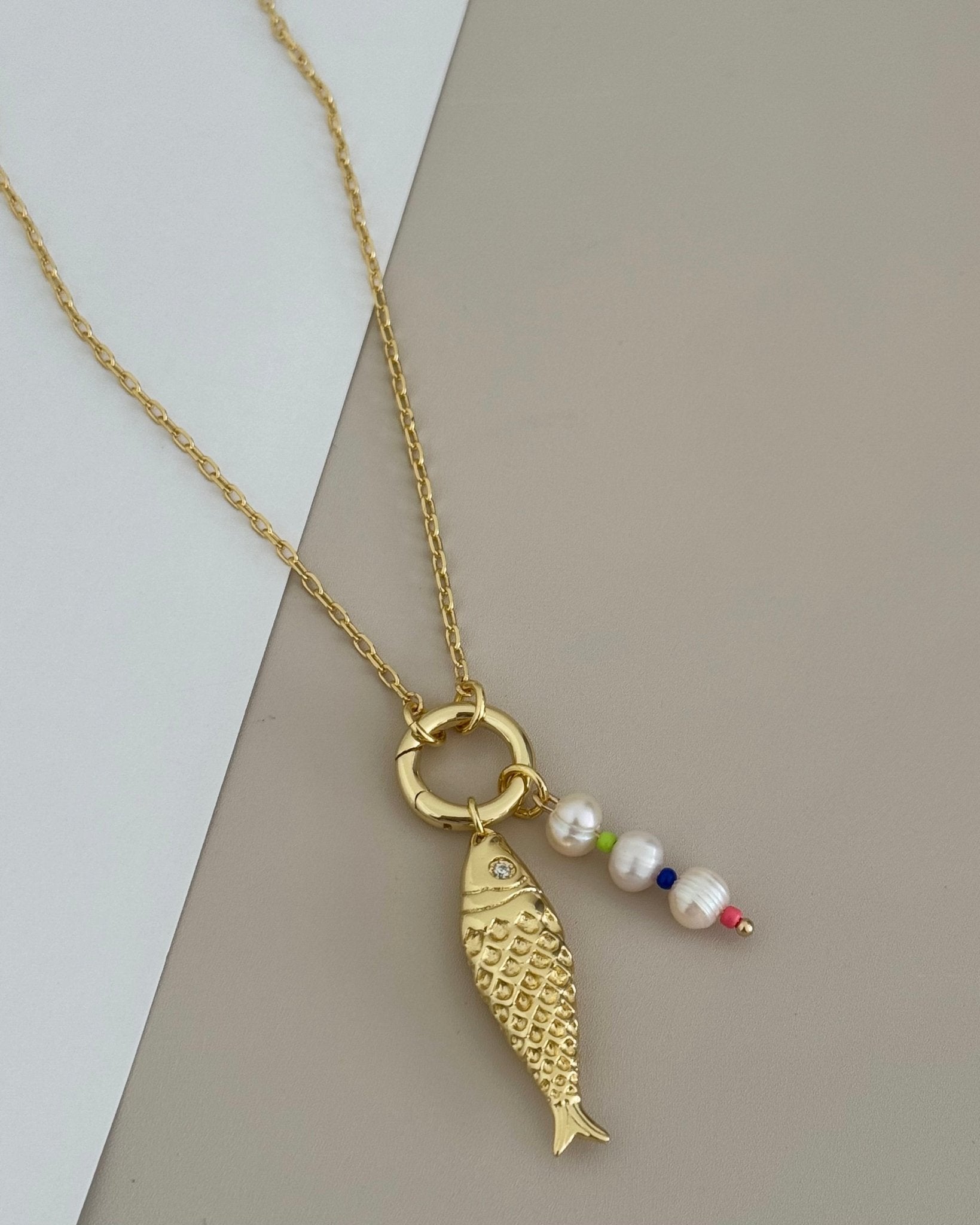 Fish Pearls Necklace - Necklace | LimaLimón Store - 1