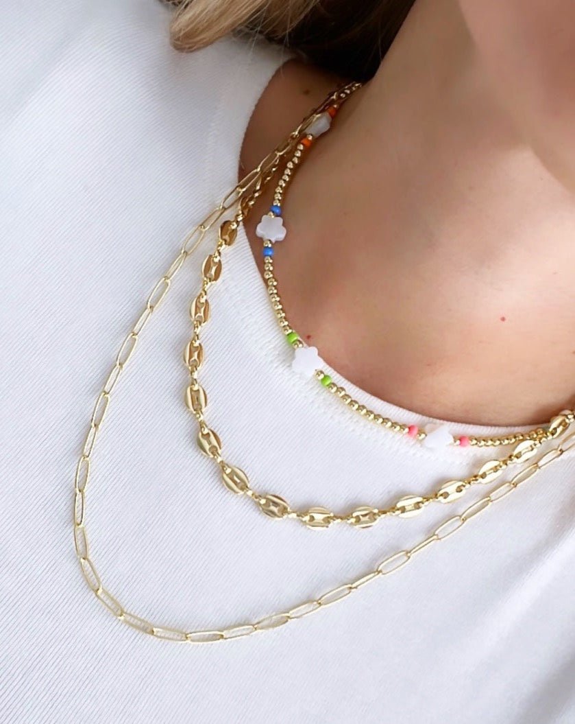 Flowers Style Layering (Set 3) - Necklace | LimaLimón Store - 1