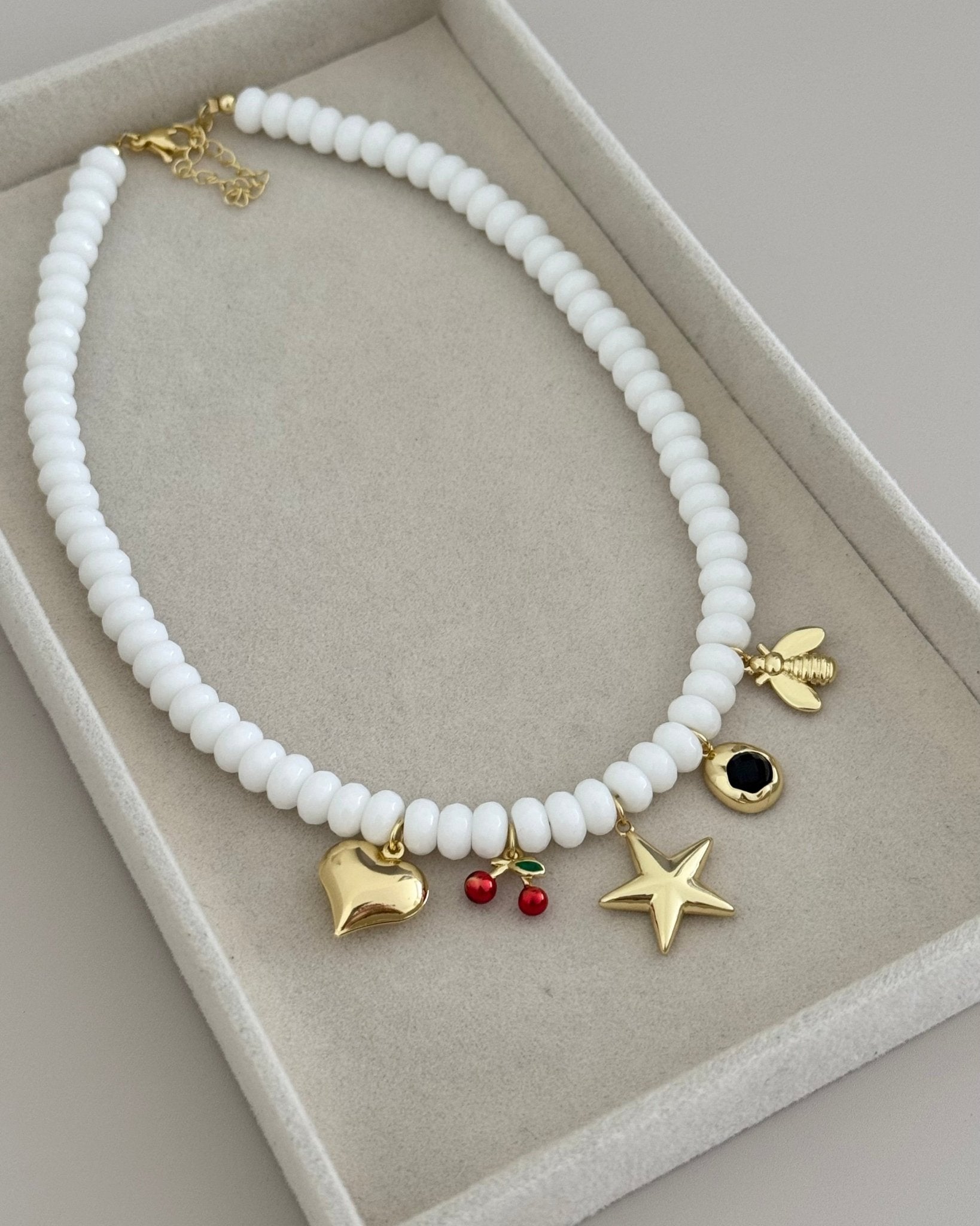 Gemstone Charms Necklace - LimaLimón Store