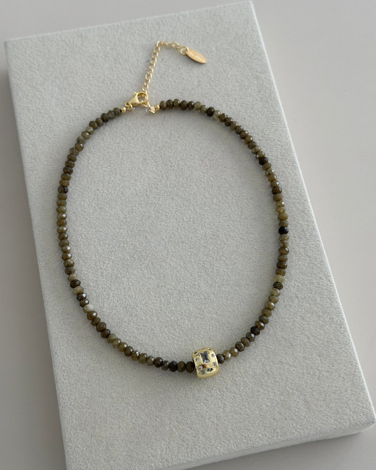 Gemstone Cube Necklace - Necklace | LimaLimón Store - 7