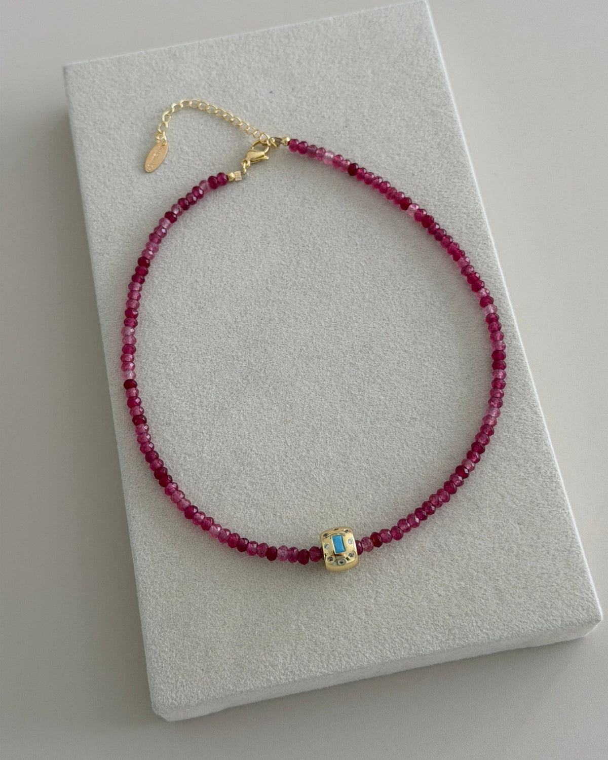 Gemstone Cube Necklace - Necklace | LimaLimón Store - 5