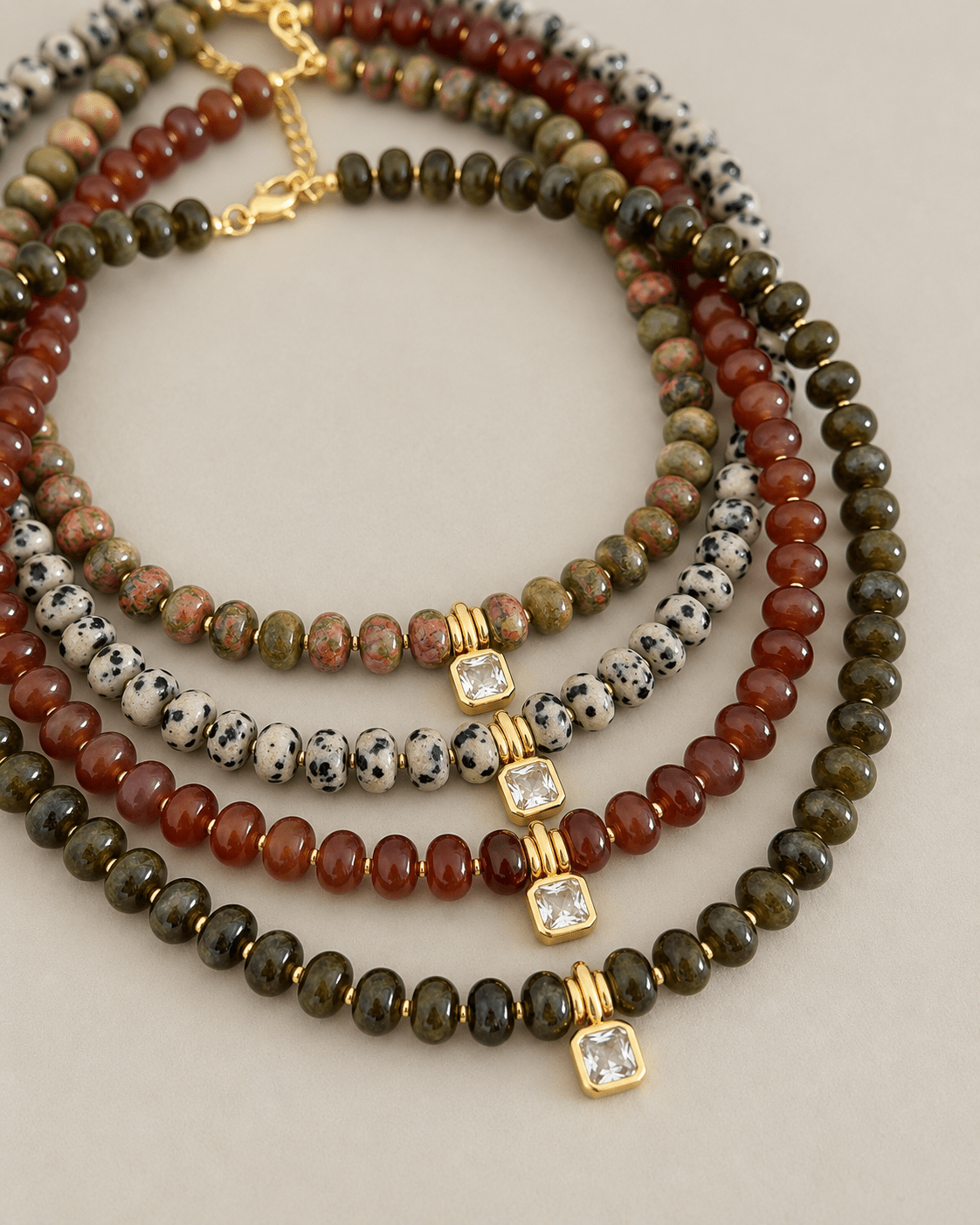 Gemstone Glow Necklace - Necklaces | LimaLimón Store - 1