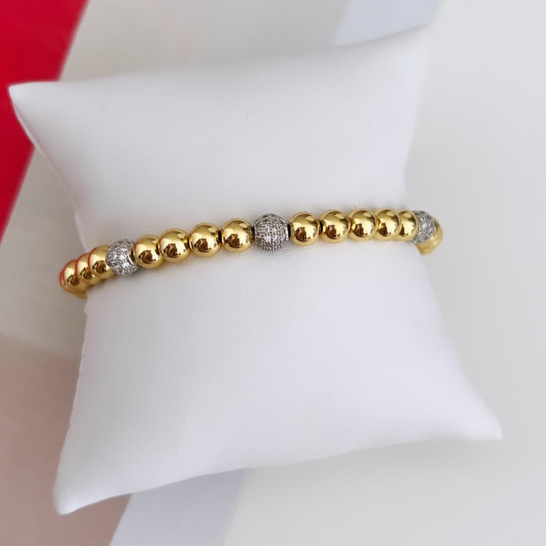 Gold Bead Bracelet - Bracelets | LimaLimón Store - 1