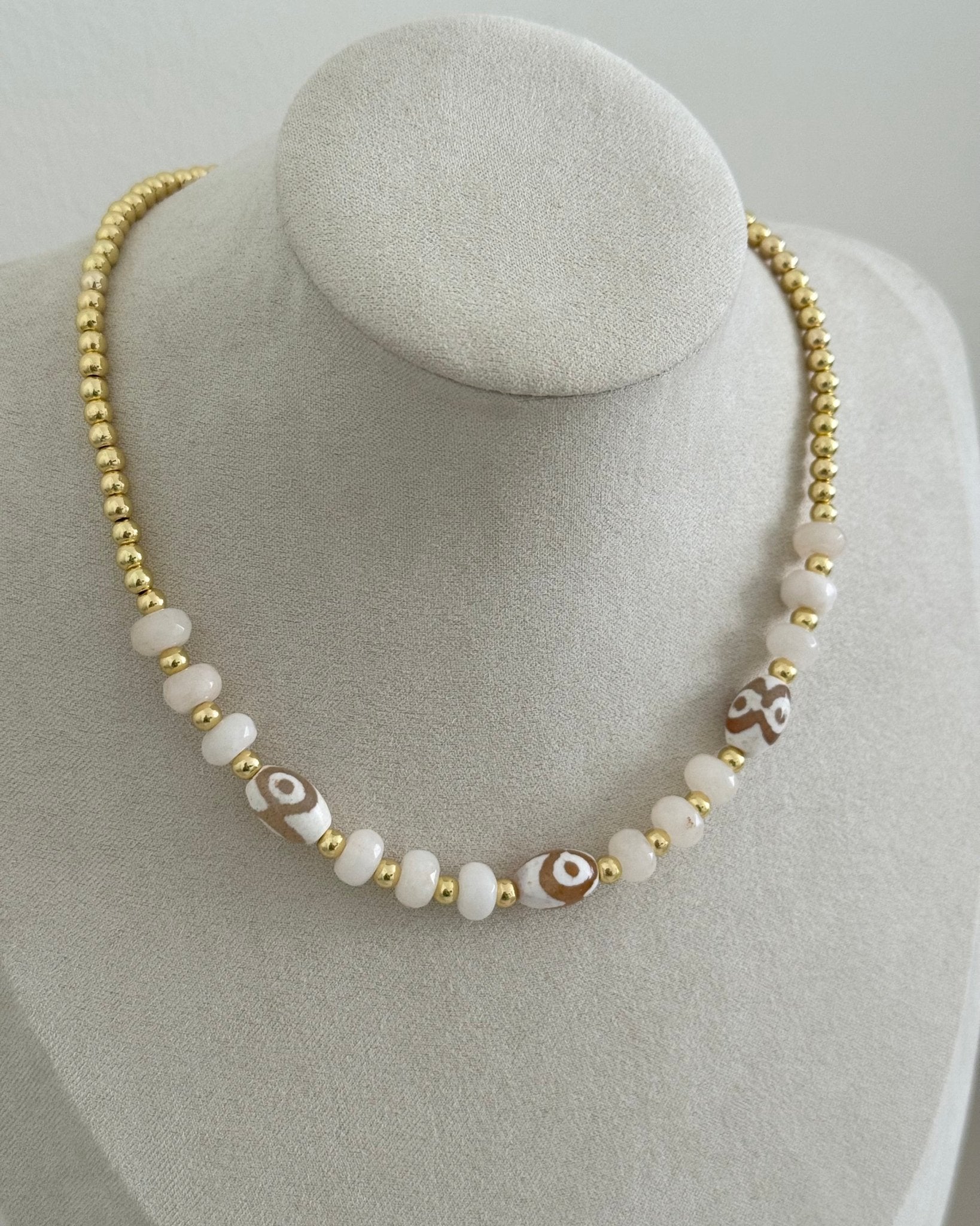 Gold Bead Necklace - Necklace | LimaLimón Store - 6