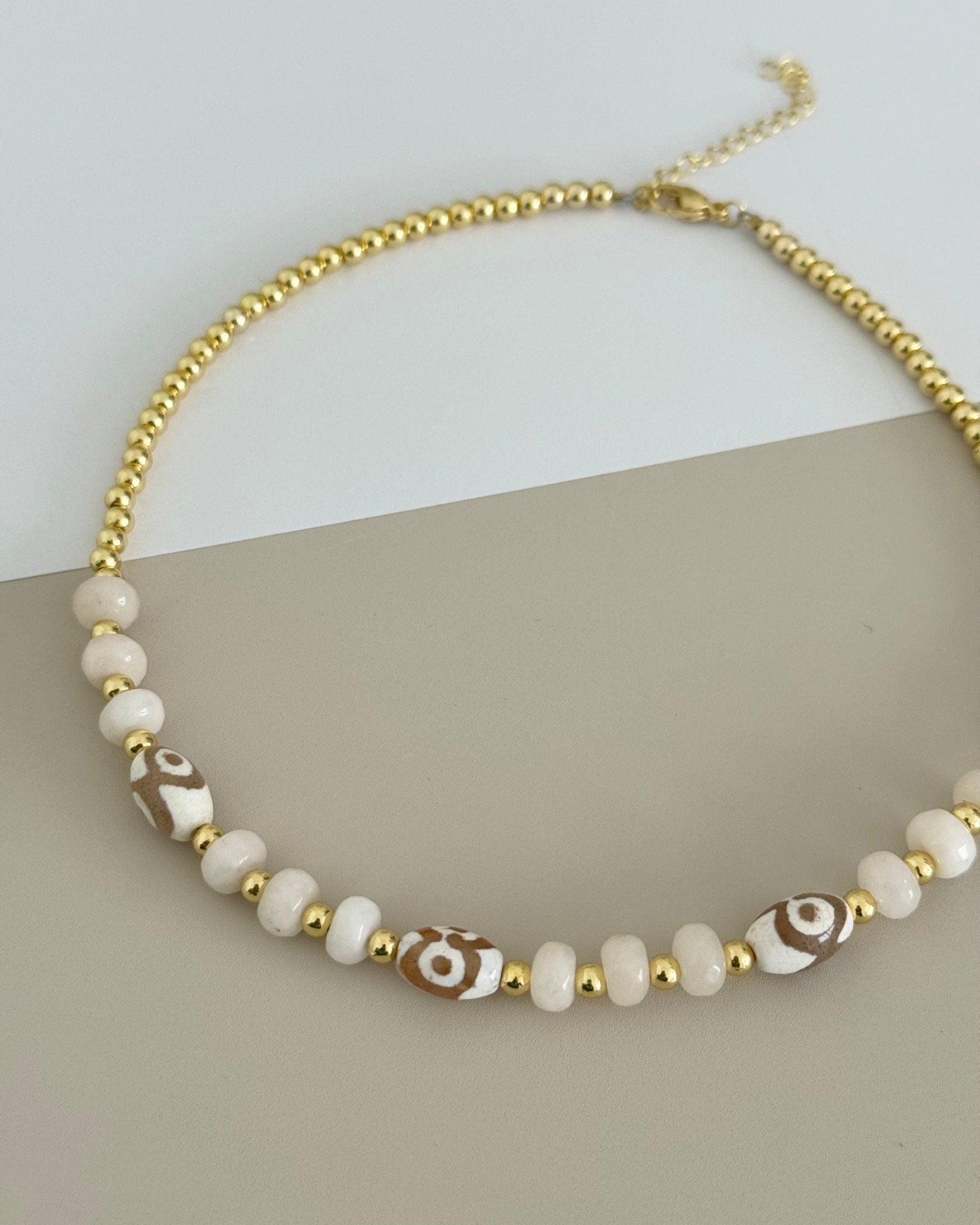 Gold Bead Necklace - Necklace | LimaLimón Store - 3