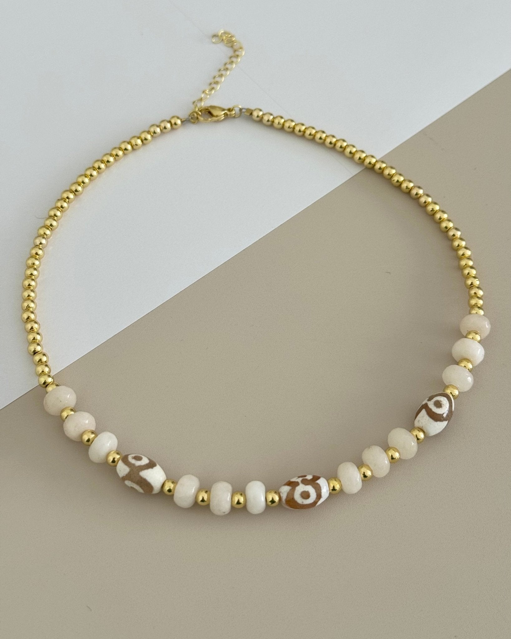 Gold Bead Necklace - Necklace | LimaLimón Store - 1
