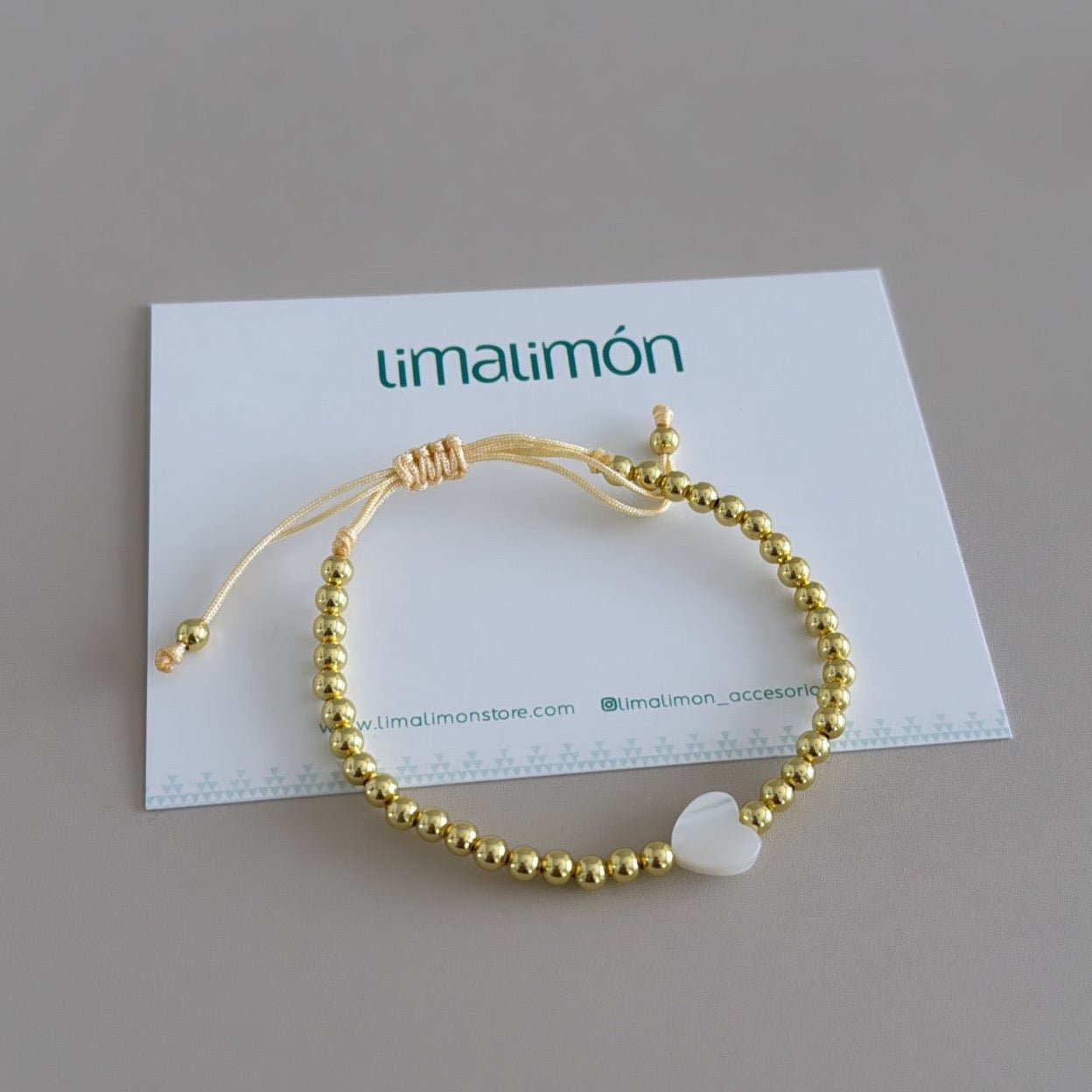 Gold Beads Bracelet - Bracelet | LimaLimón Store - 3
