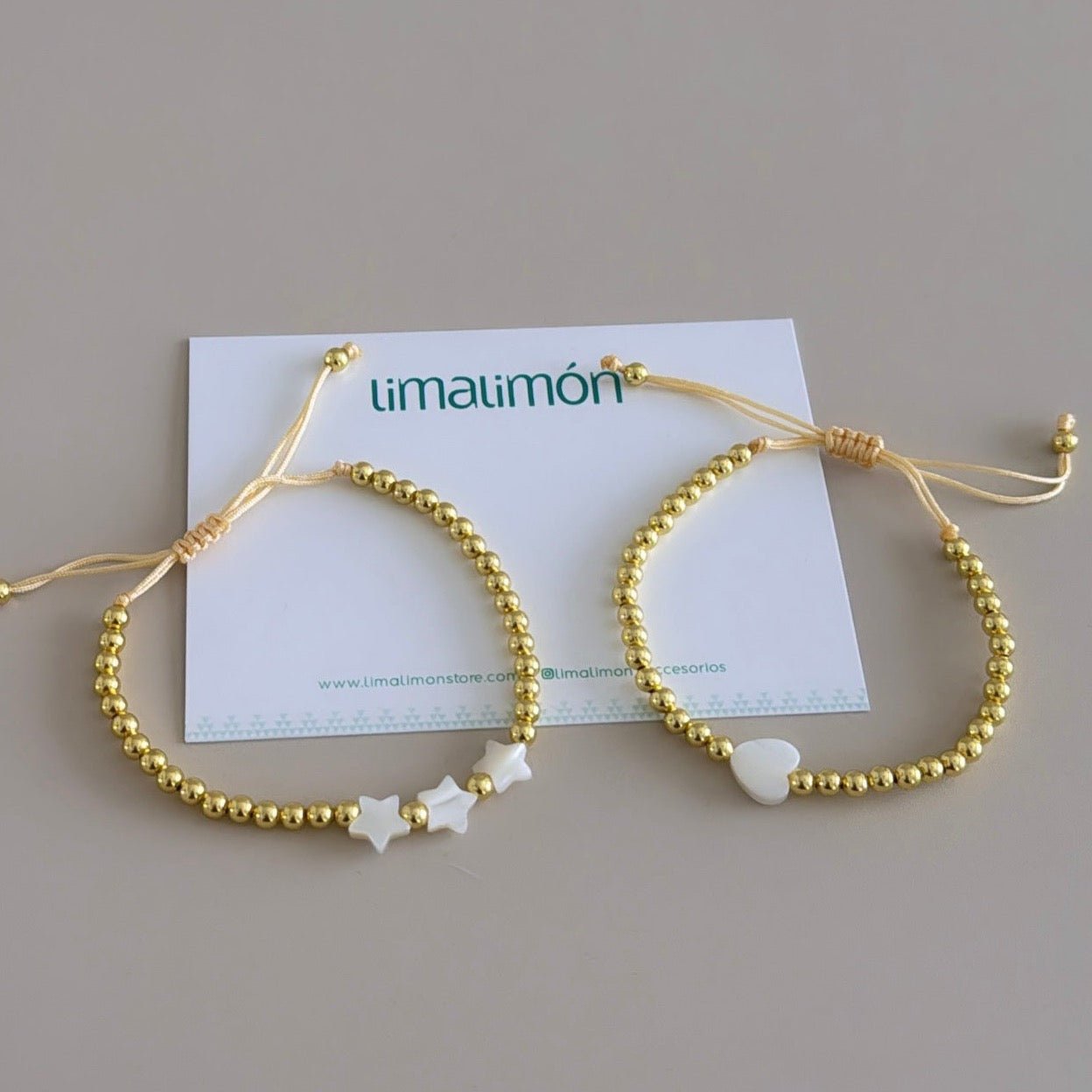 Gold Beads Bracelet - Bracelet | LimaLimón Store - 4