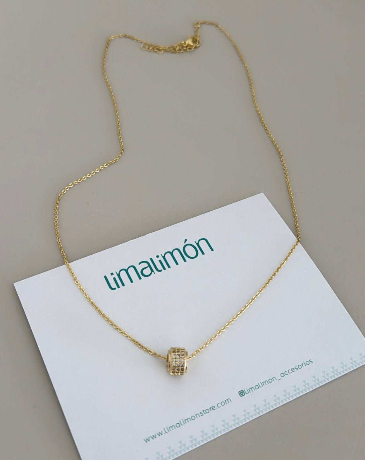 Gold Charm Neckalce - Necklace | LimaLimón Store - 2