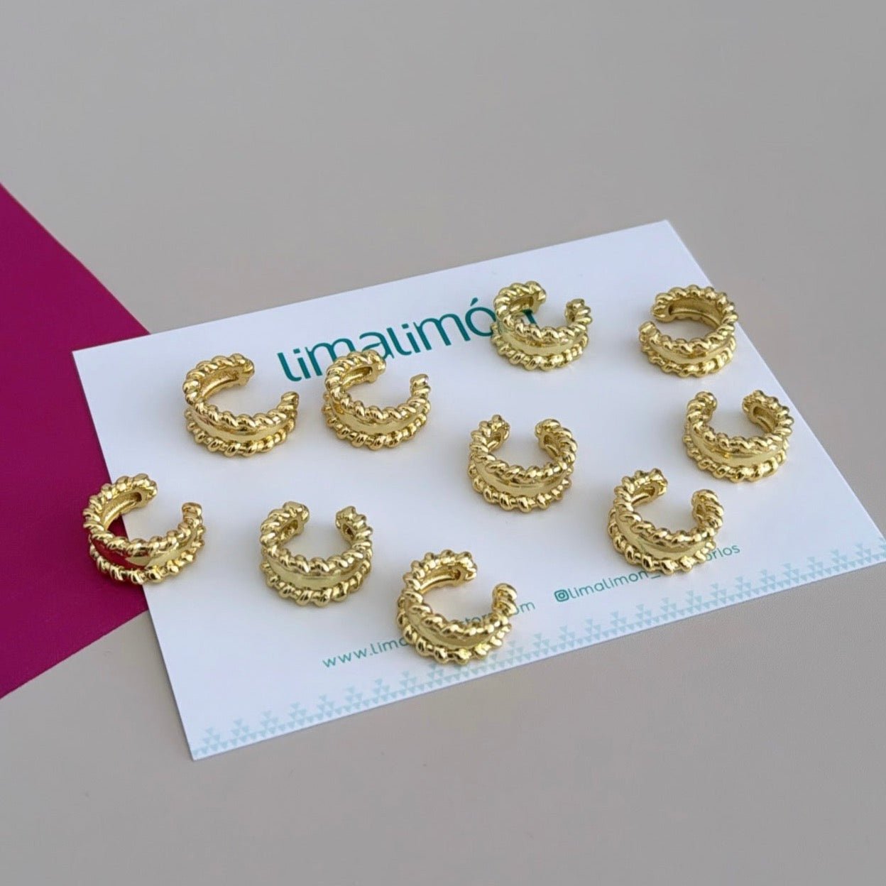 Gold Ear Cuff - Earring | LimaLimón Store - 2