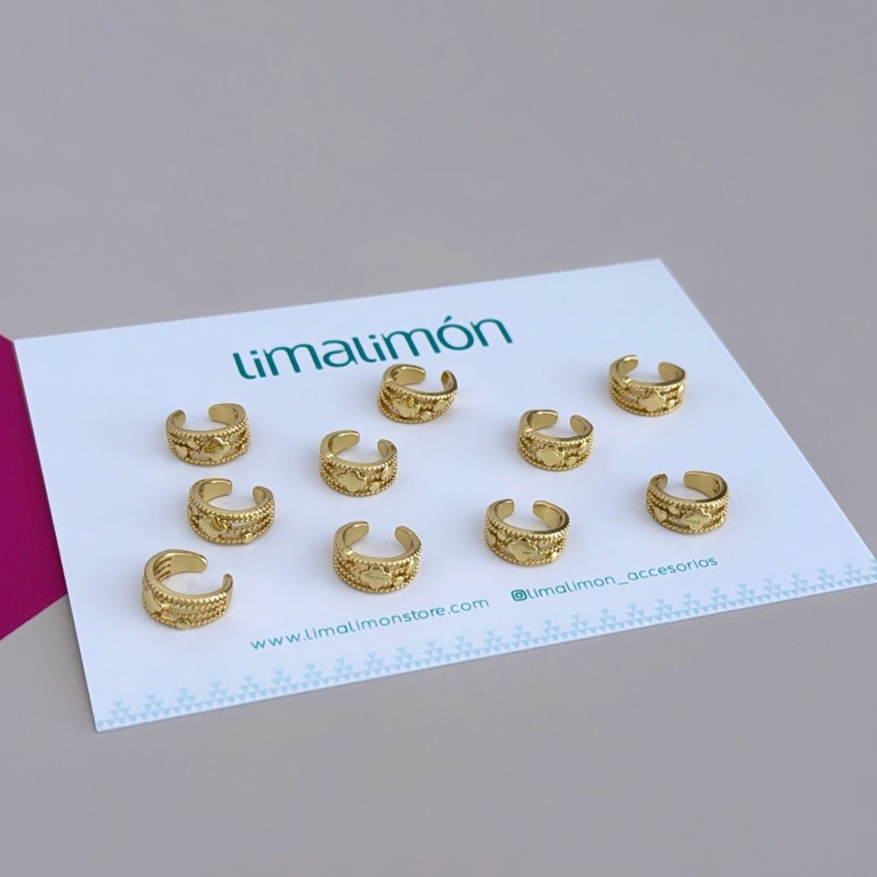 Gold Ear cuff - Earring | LimaLimón Store - 2