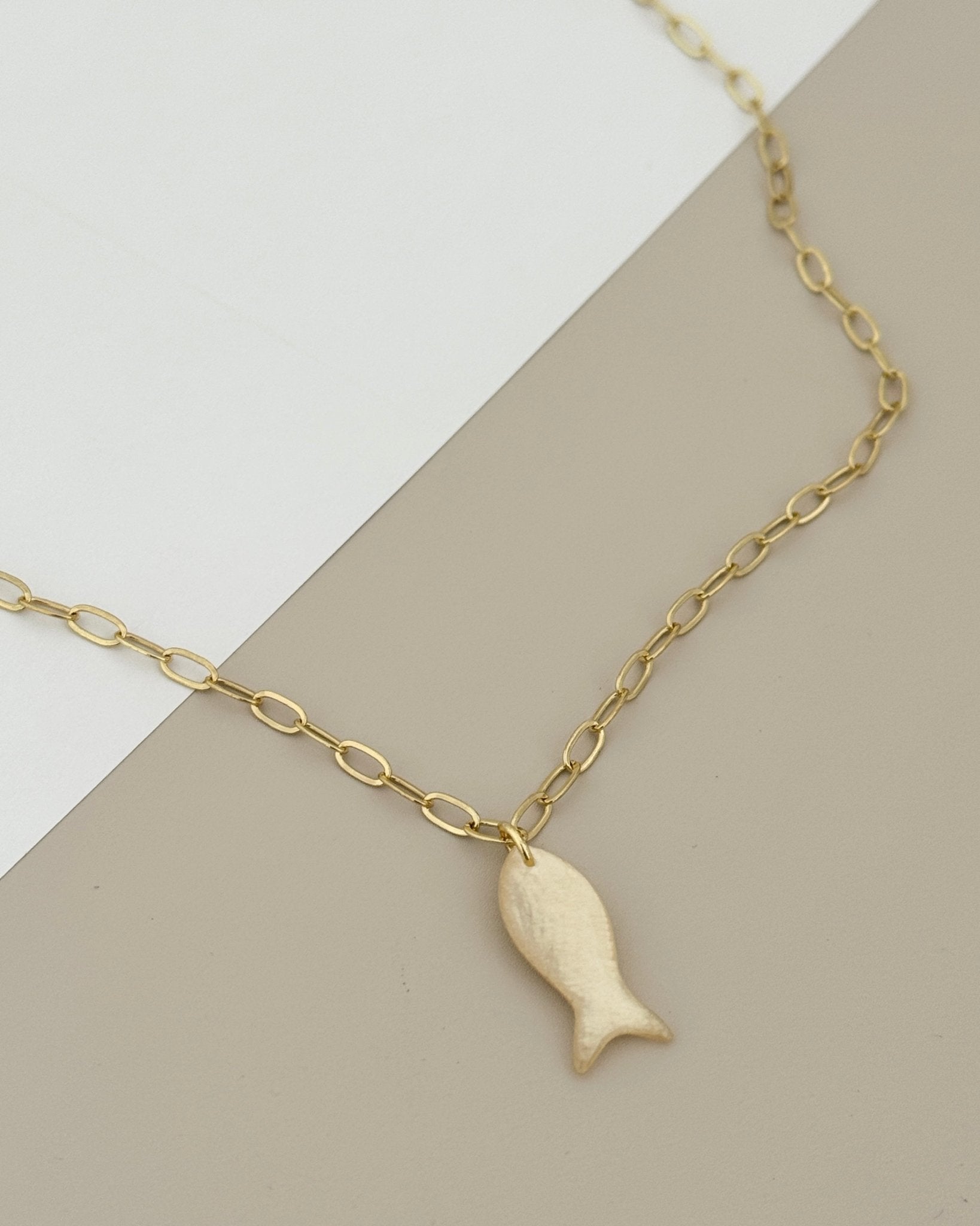 Gold Fish Charm Necklace - Necklace | LimaLimón Store - 4