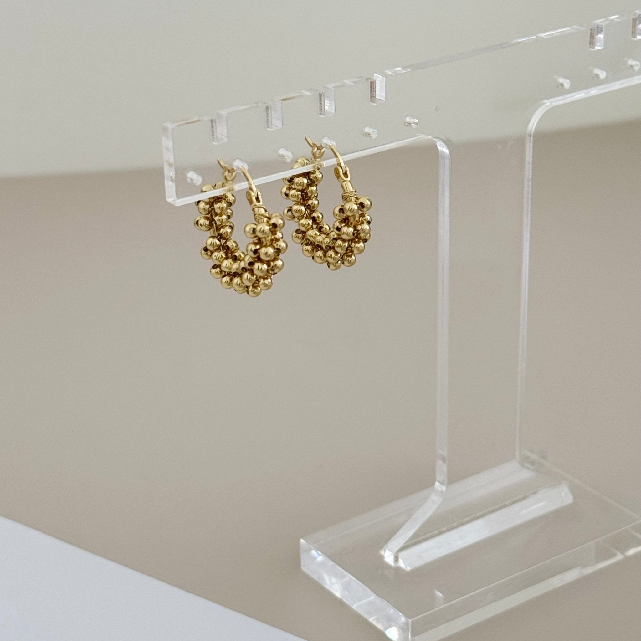 Gold Hoops Earring - Earring | LimaLimón Store - 3