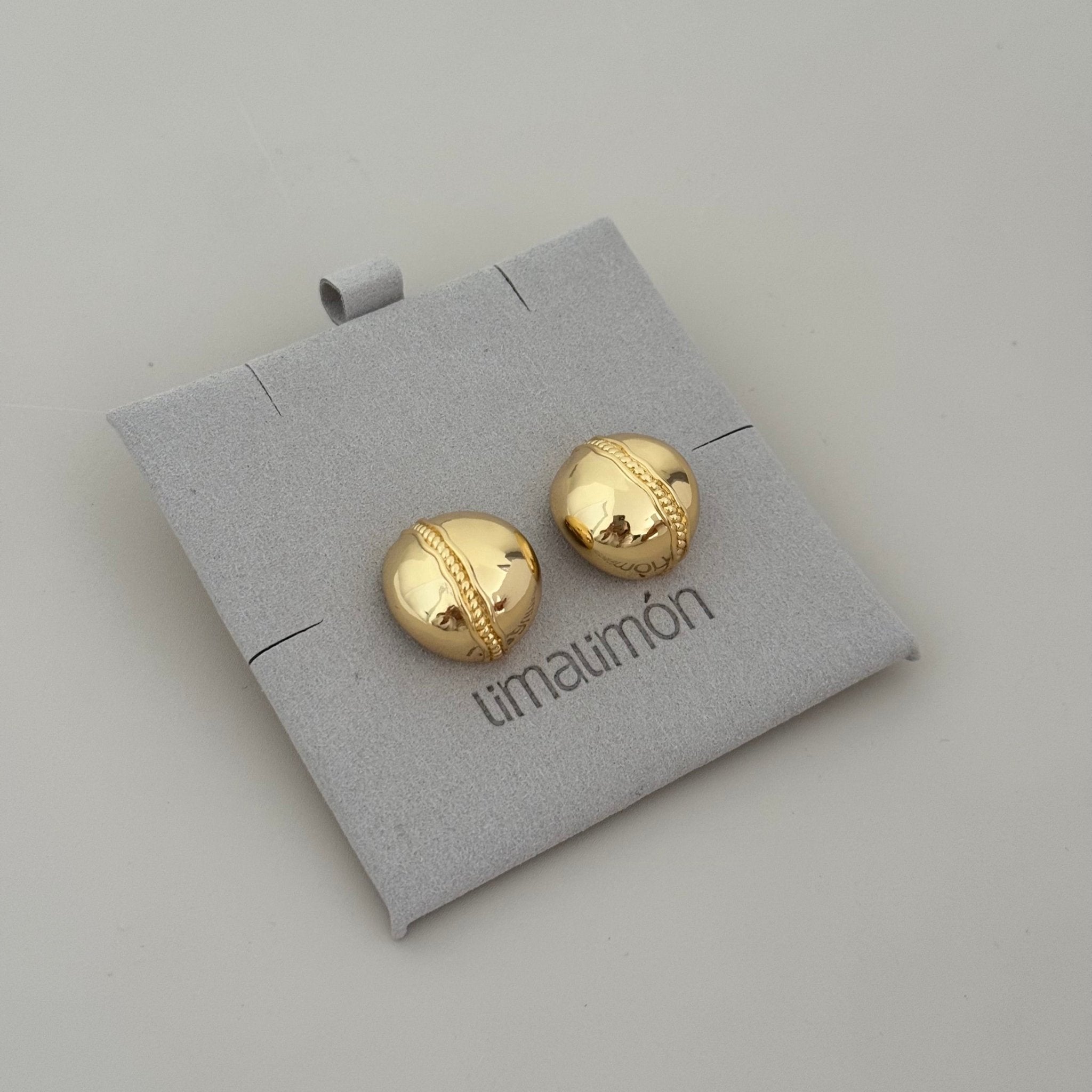 Gold Hoops Earring - Earring | LimaLimón Store - 3