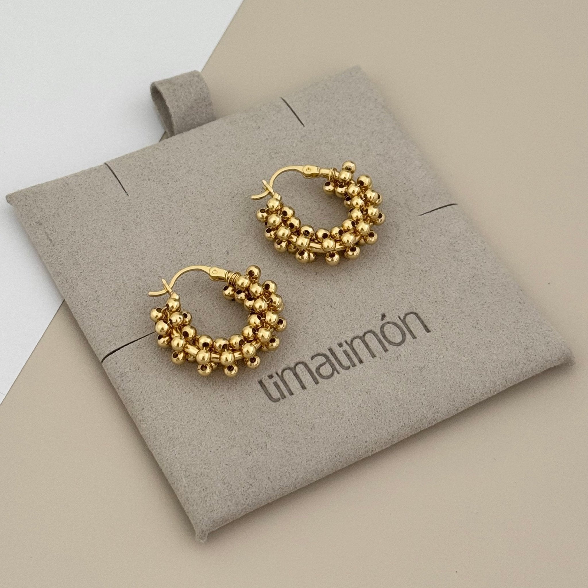 Gold Hoops Earring - Earring | LimaLimón Store - 2