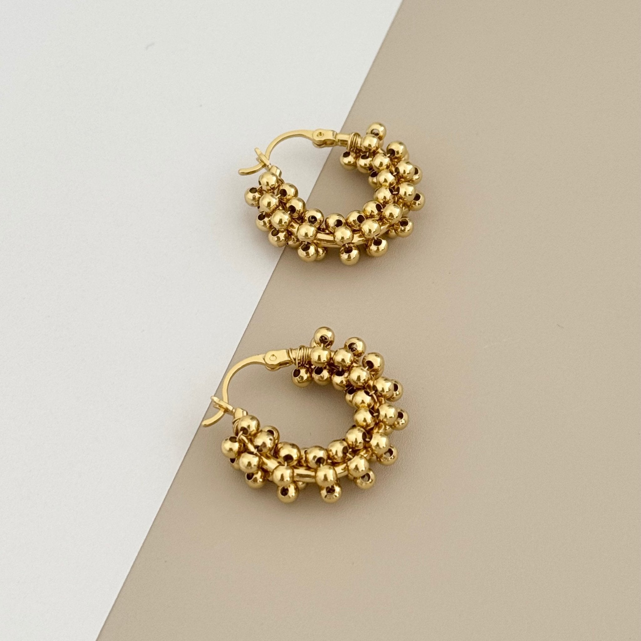 Gold Hoops Earring - Earring | LimaLimón Store - 5