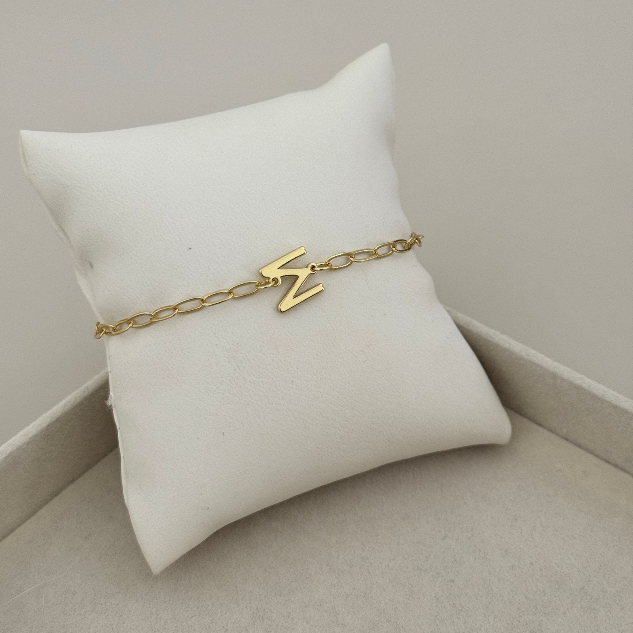 Gold Initial Chain Bracelet - Bracelet | LimaLimón Store - 5