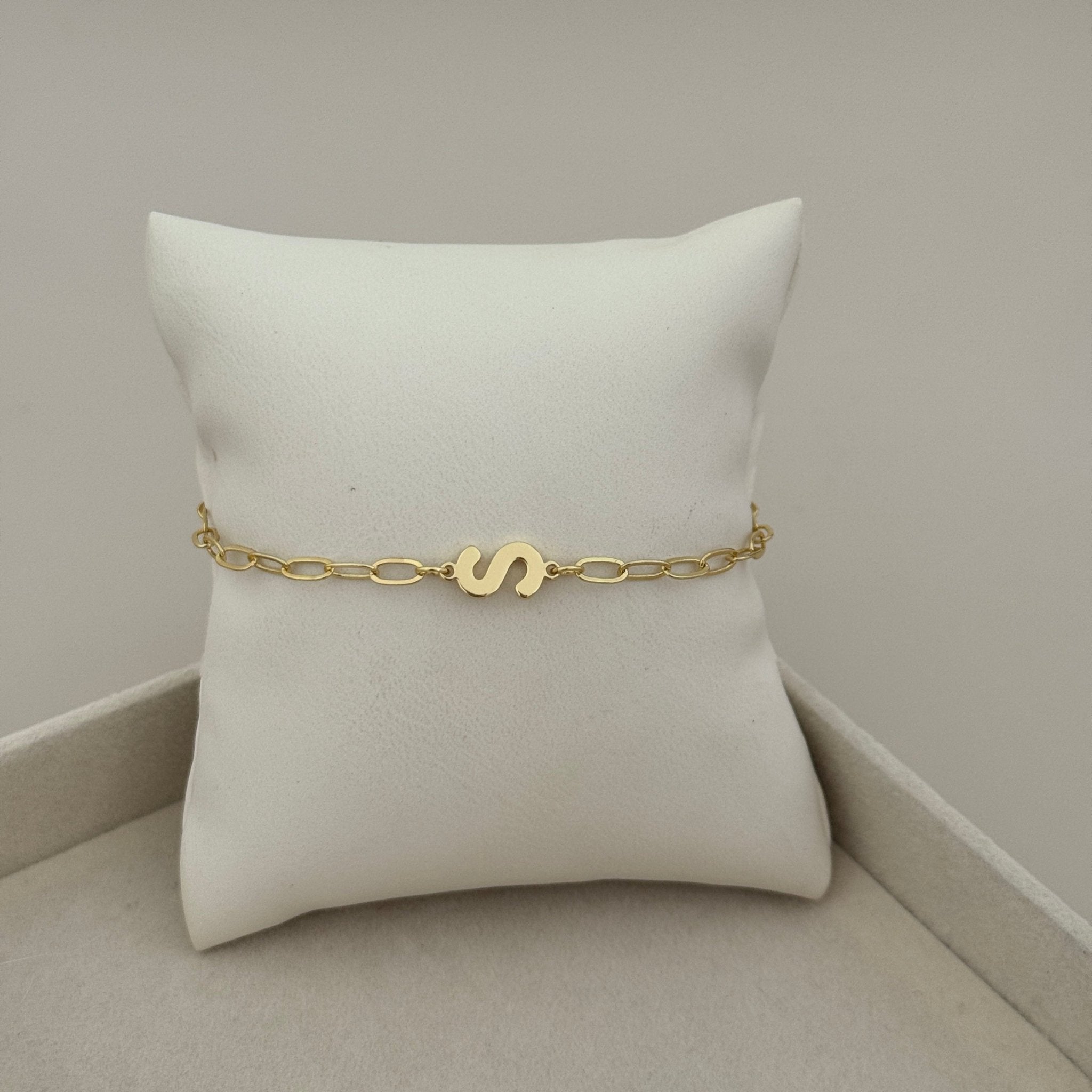 Gold Initial Chain Bracelet - Bracelet | LimaLimón Store - 4