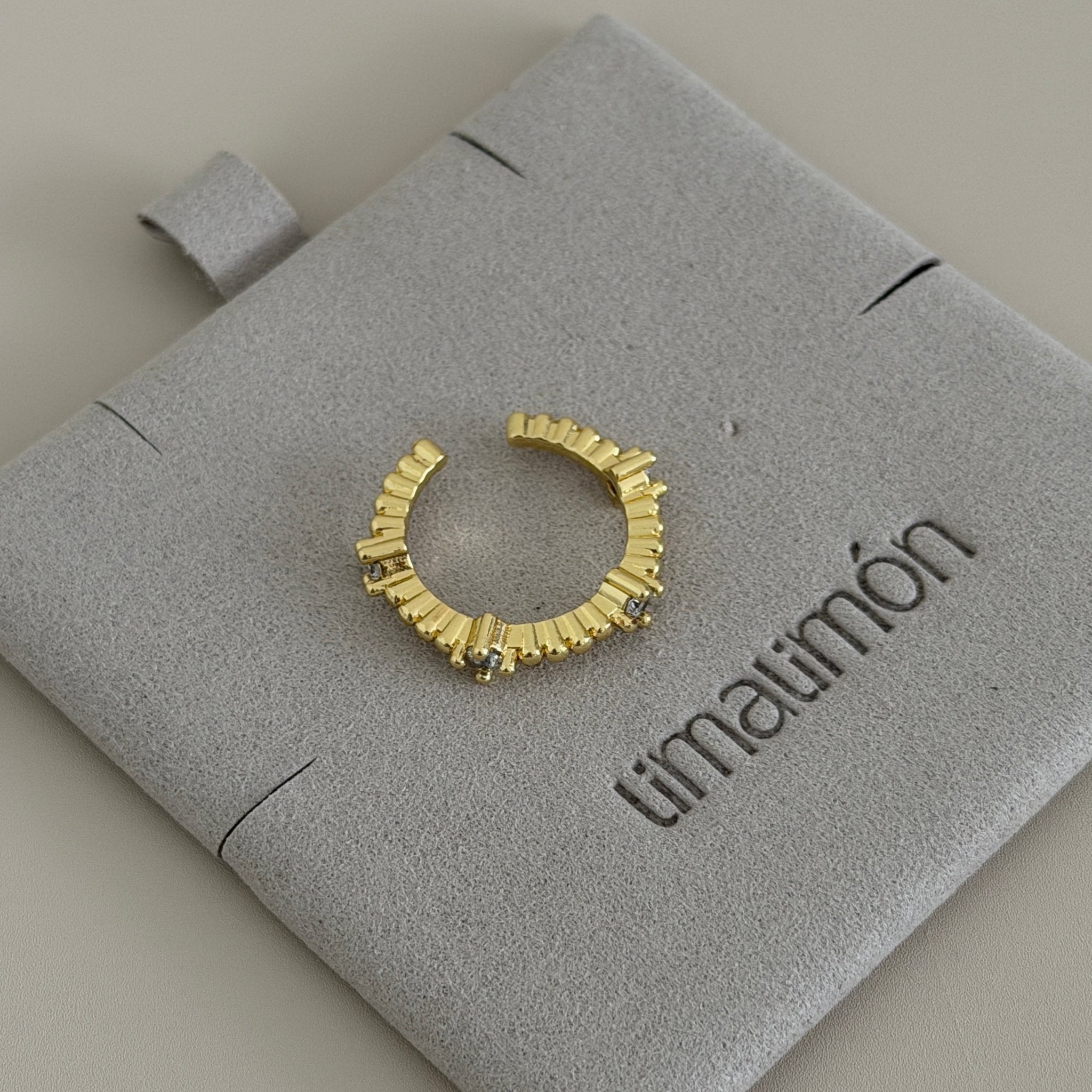 Golden Crown Sparkle Ring - | LimaLimón Store - 2