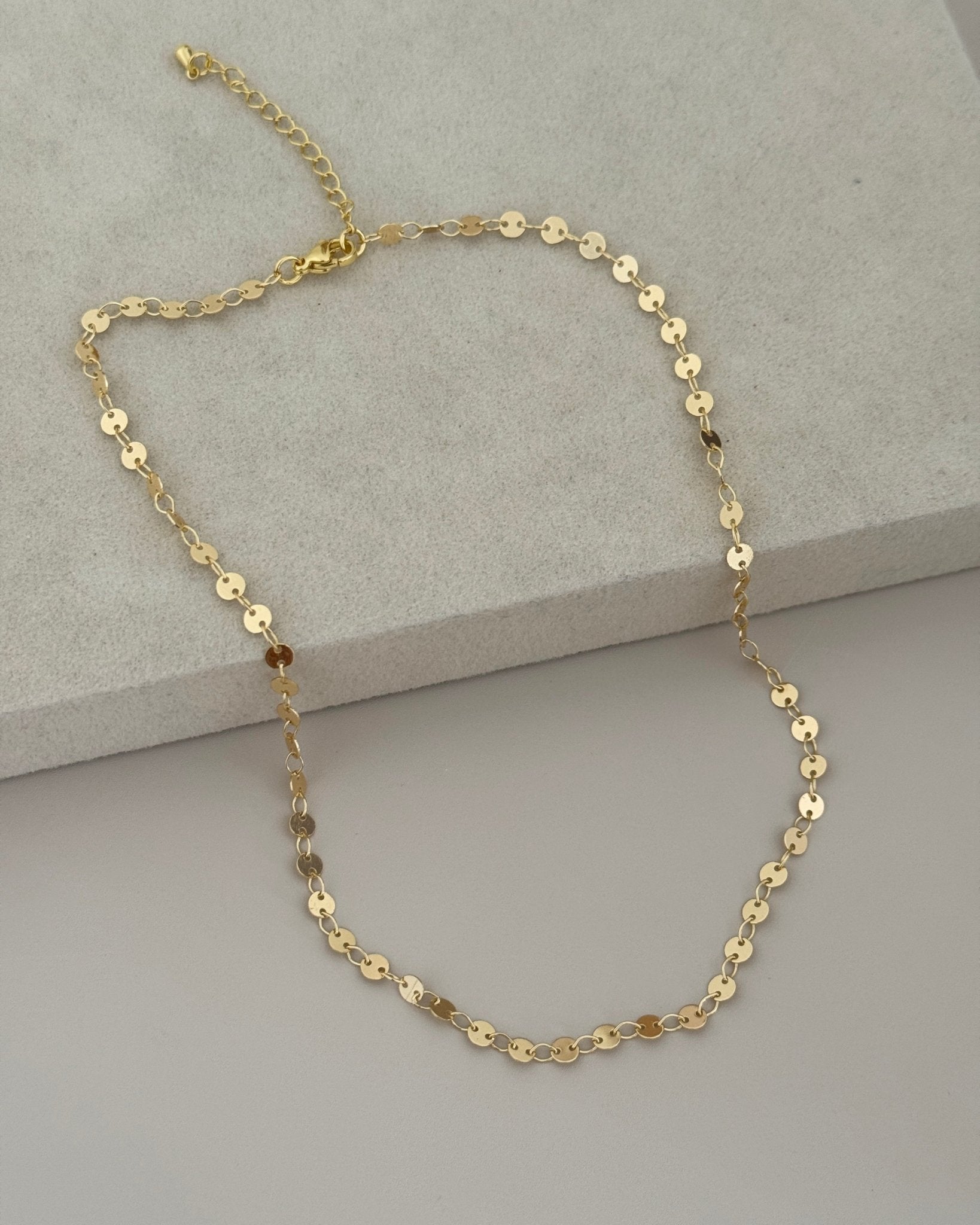 Golden Disc Necklace - Necklaces | LimaLimón Store - 1