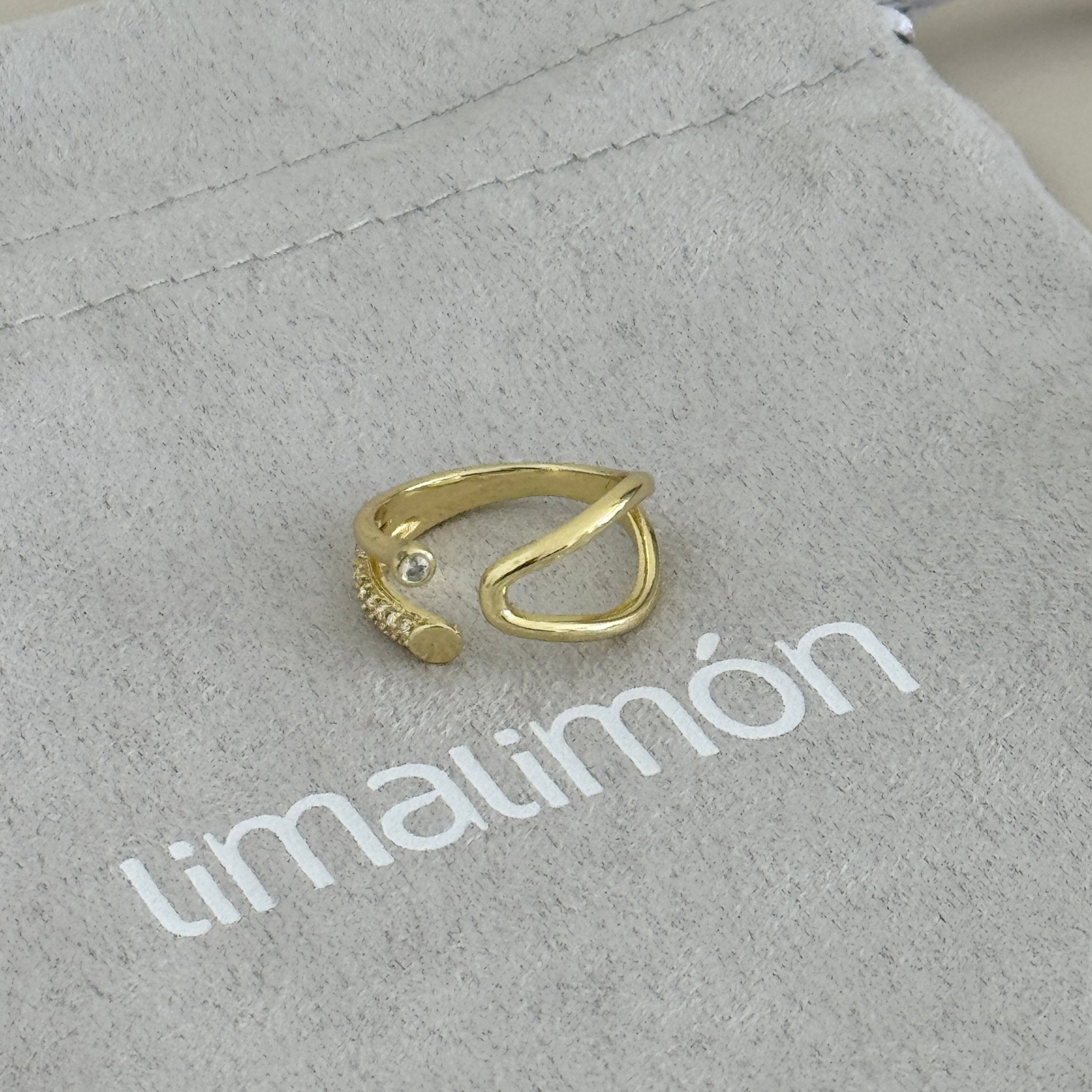 Golden Duo Open Ring - ring jewelry | LimaLimón Store - 2