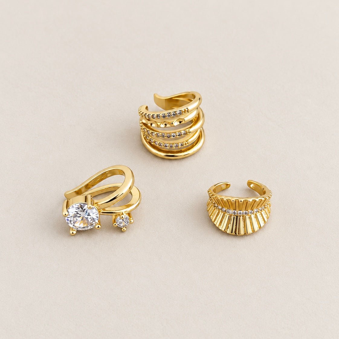 Golden Glow Ear Cuff - Earring | LimaLimón Store - 1