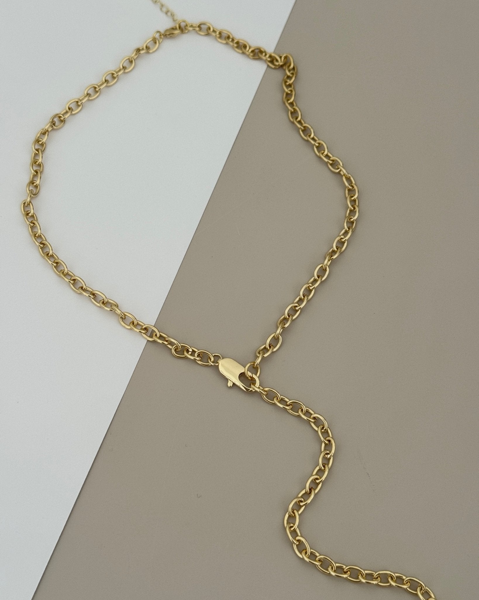 Golden Lariat Chain Necklace - Necklaces | LimaLimón Store - 4