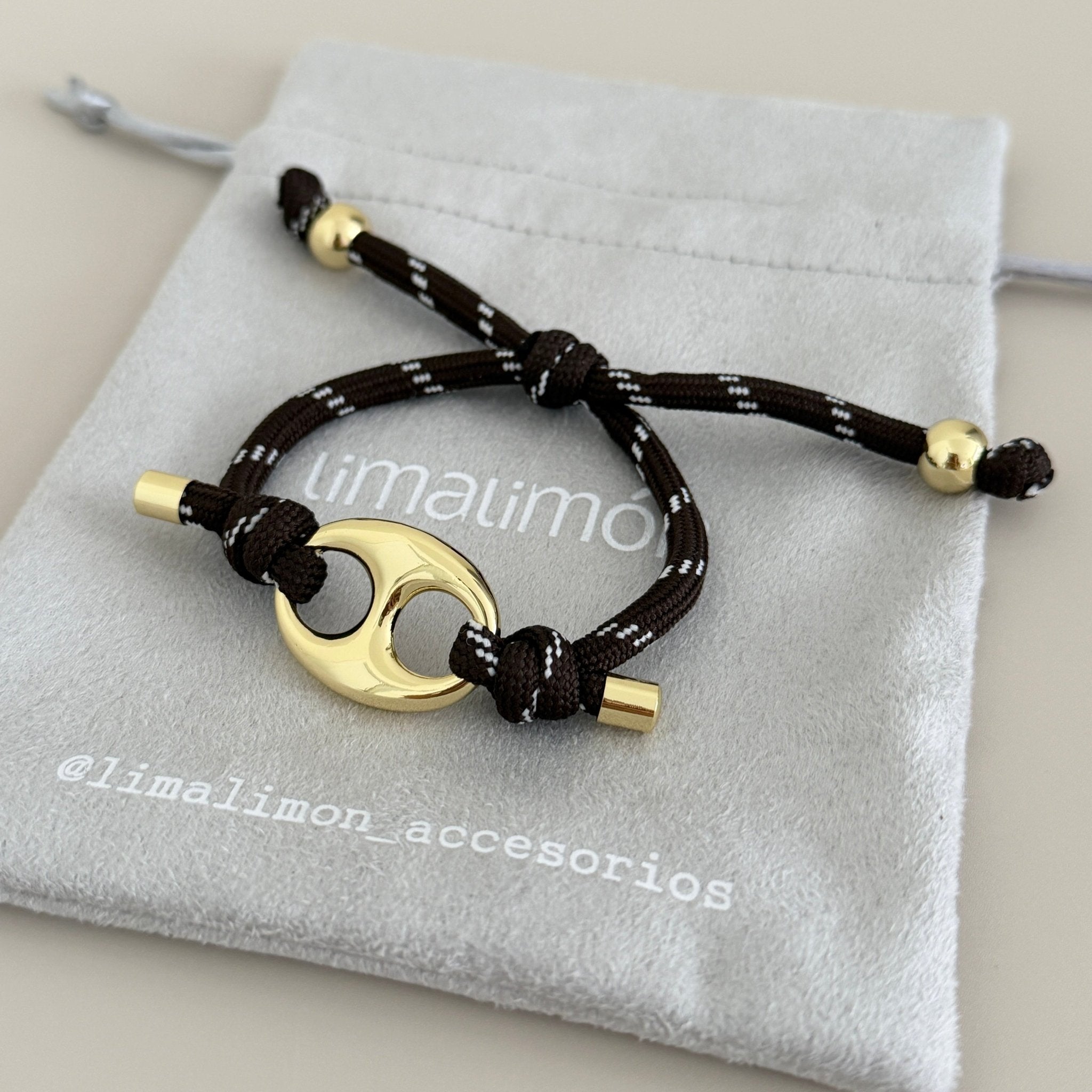 Golden Link Adjustable Bracelet - Bracelets | LimaLimón Store - 1