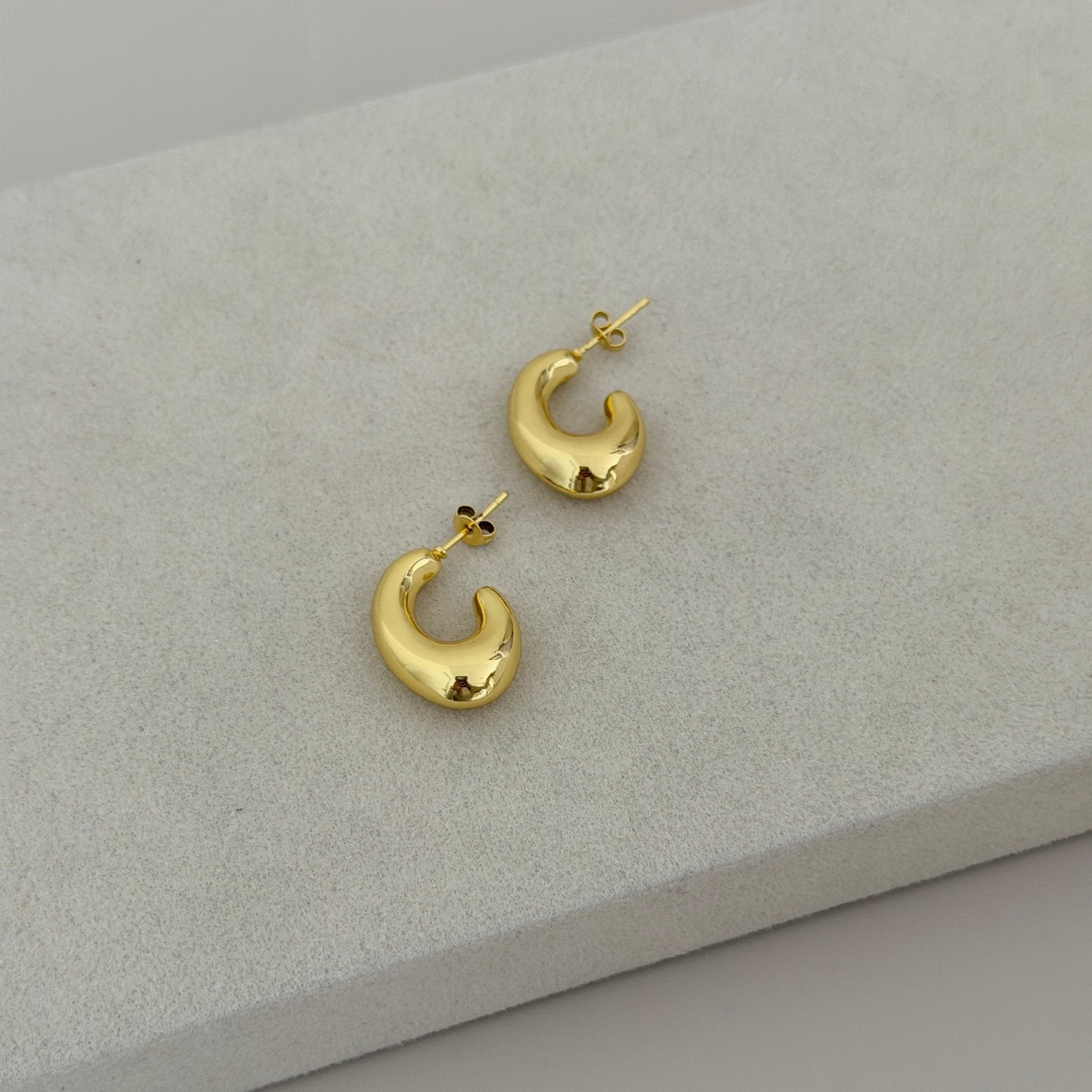 Golden Melt Drop Earrings - Earring | LimaLimón Store - 1