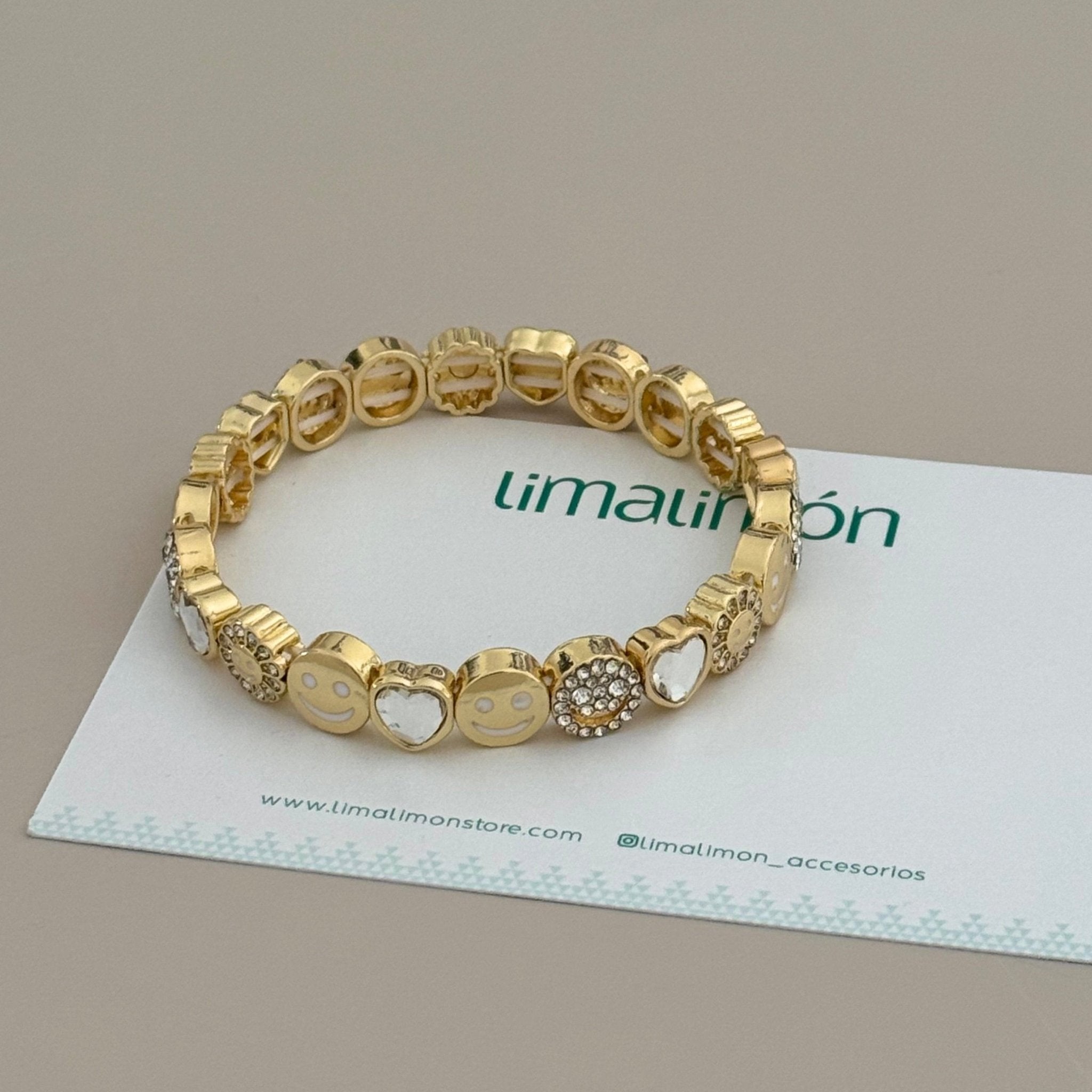Golden Mood Stretch Bracelet - Bracelet | LimaLimón Store - 6
