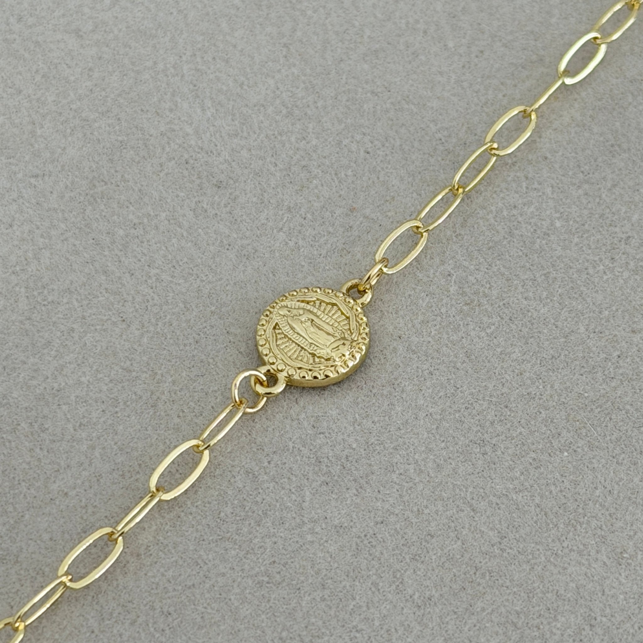 Guadalupe Medallion Link Bracelet - Bracelets | LimaLimón Store - 3